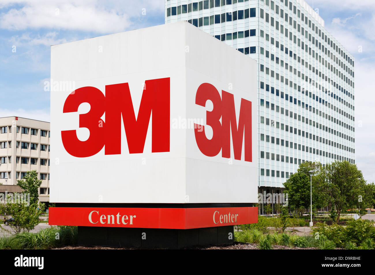 3 M (ehemals Minnesota, Bergbau- und Produktionsanlagen) Firmensitz in der Nähe von St. Paul, Minnesota. Stockfoto