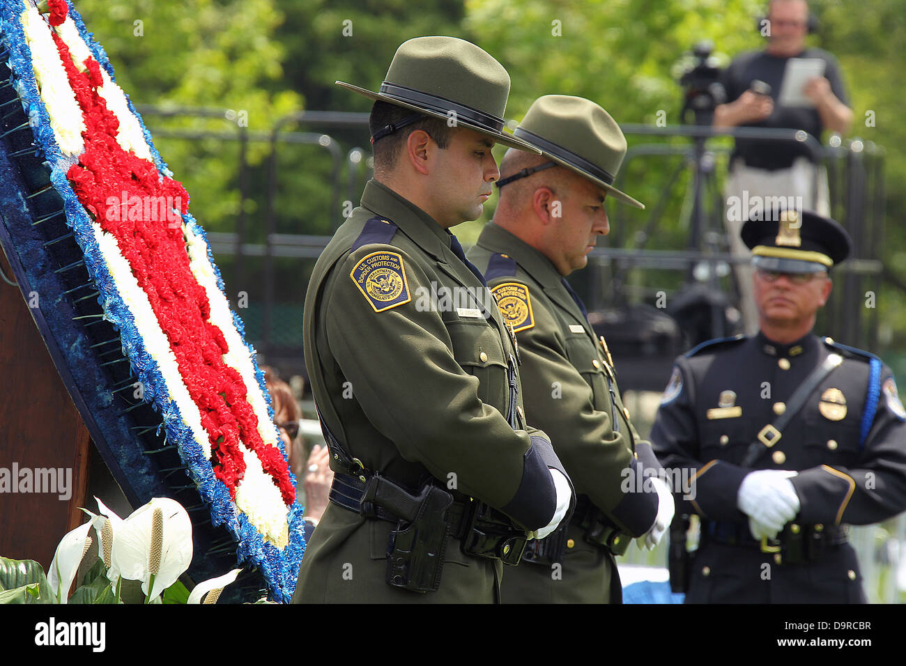 001 Polizei Woche 2013 32. National Peace Officers Memorial Service. Stockfoto