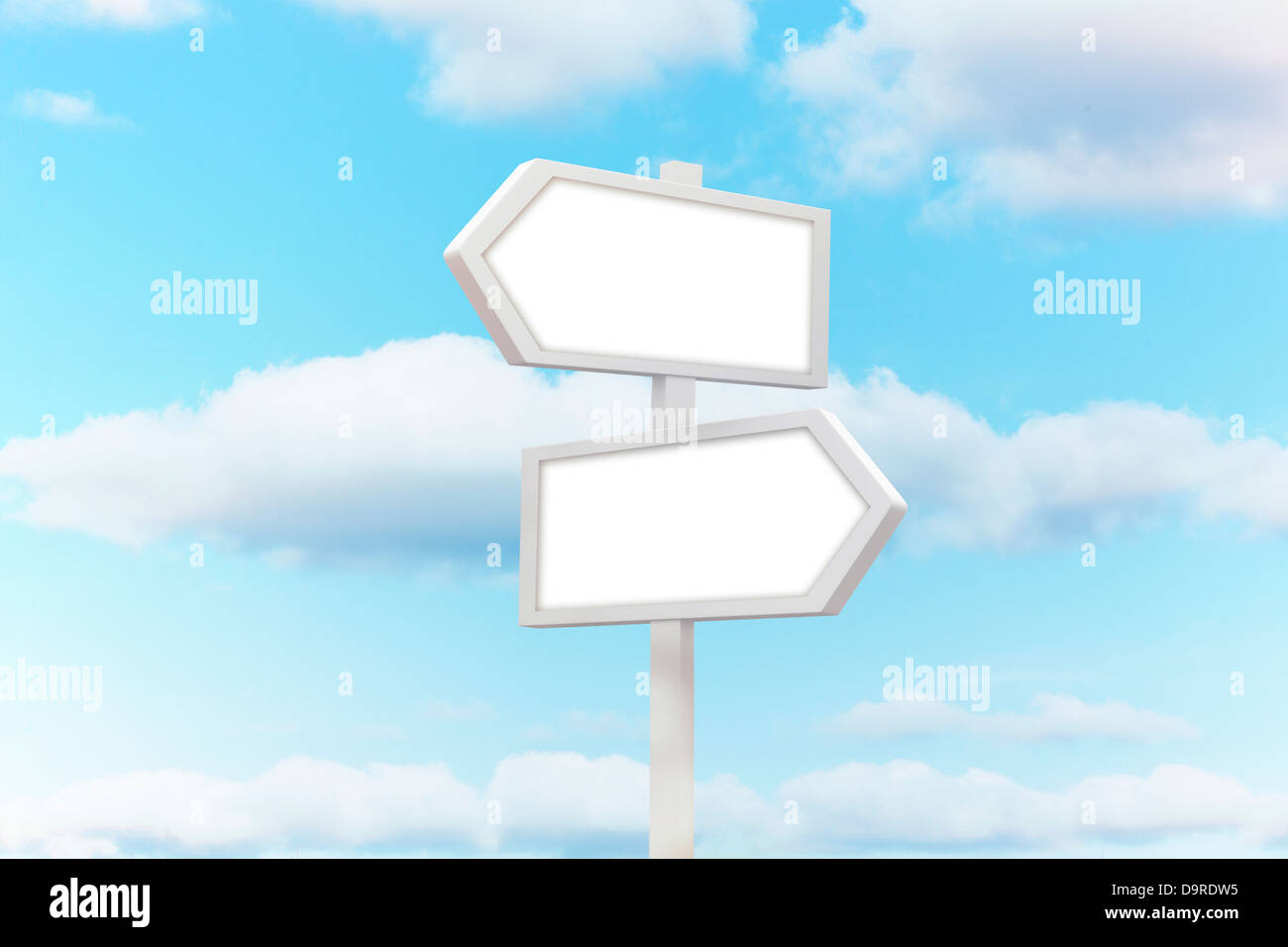 Leere Schild Stockfoto