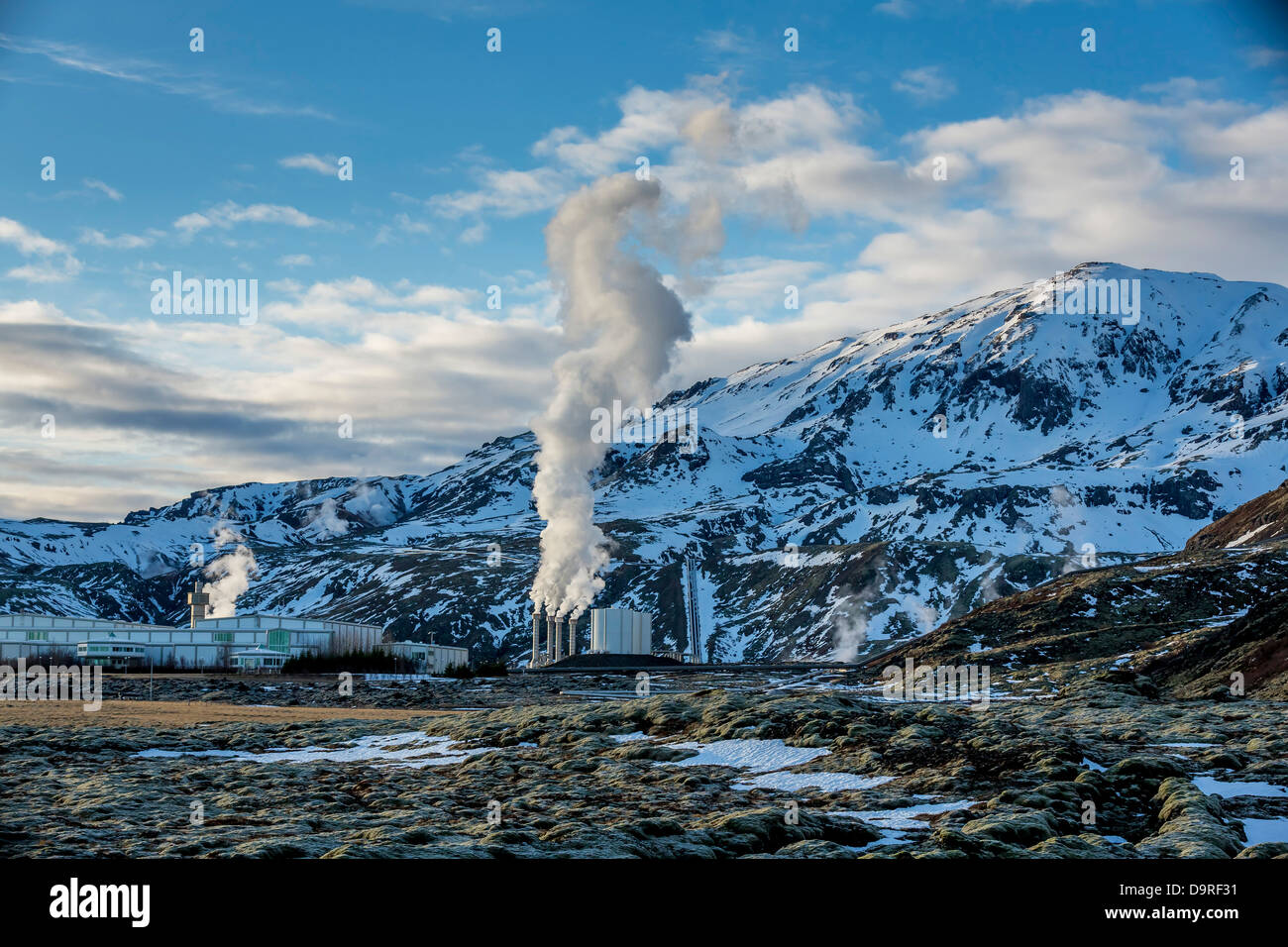 Nesjavellir geothermischen Kraftwerk, Island Stockfoto