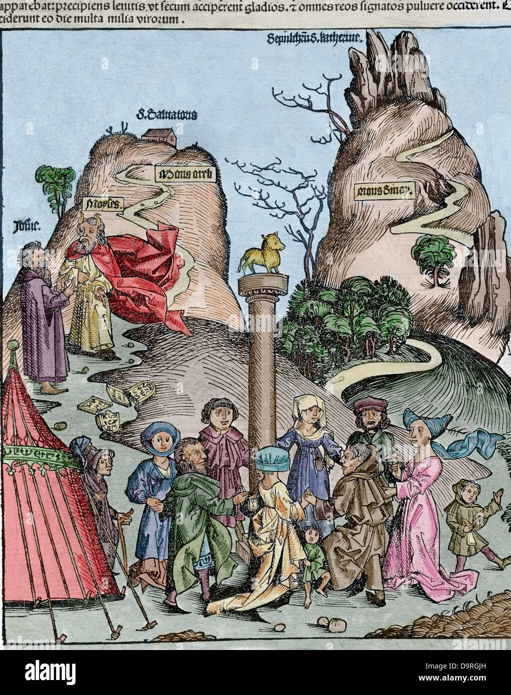 Die nürnberger Chronik (Liber chronicarum) von Hartmann Schedel. 1493. Stockfoto