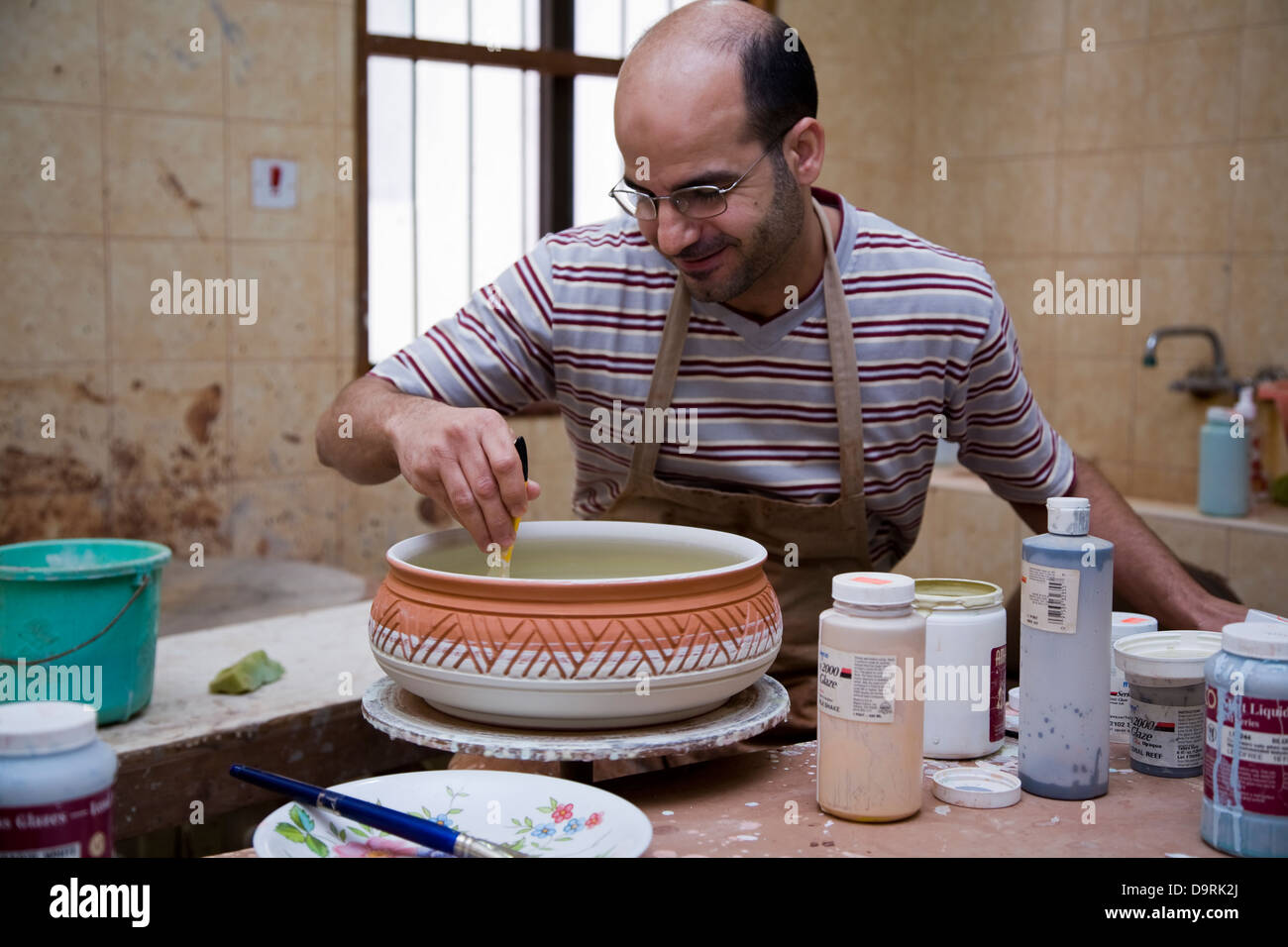 Töpfer Mittelpunkt staatlichen Al-Jasara Handwerk, Manama, Bahrain Stockfoto