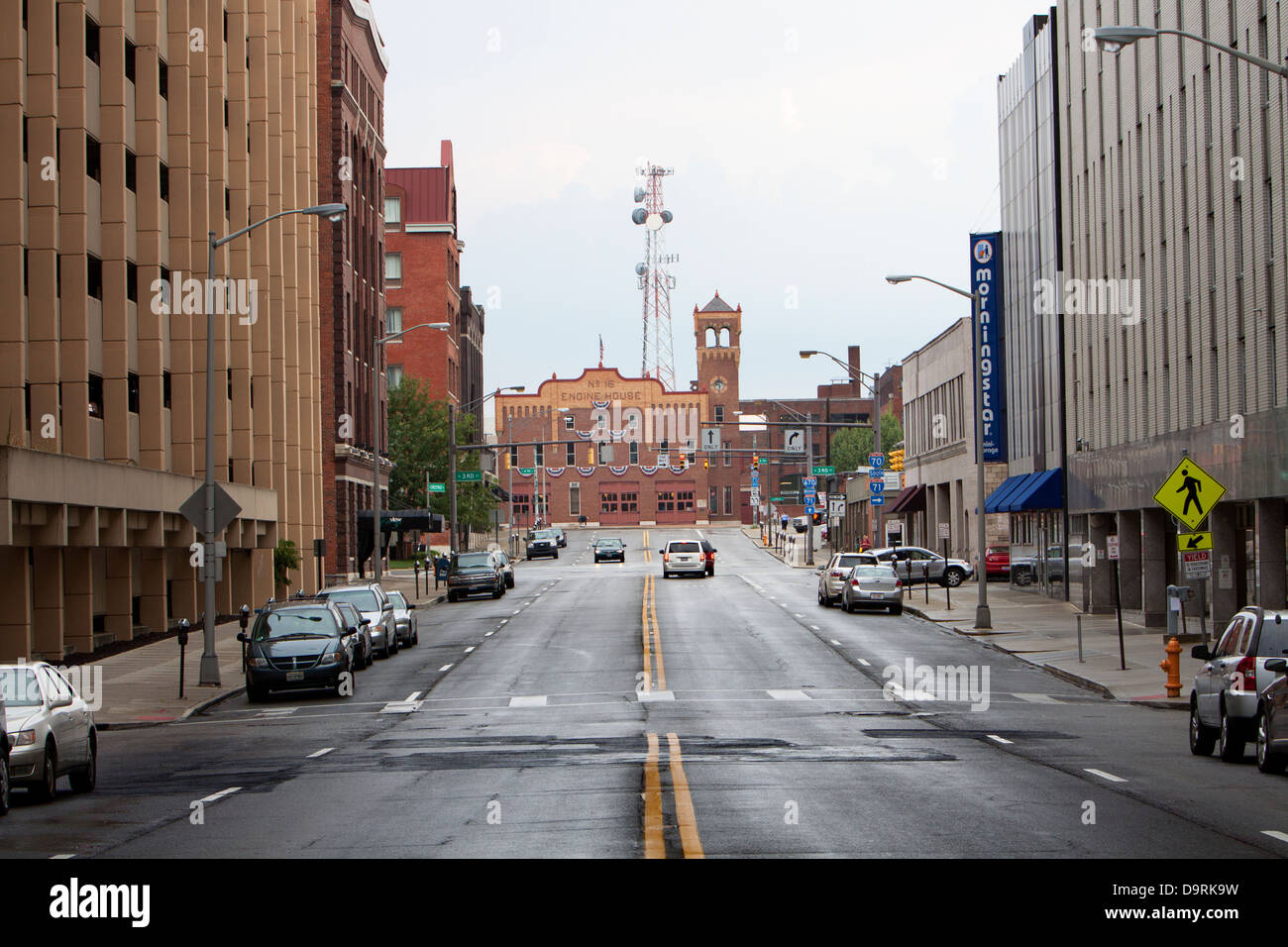 Blick nach Osten nach Osten Kastanie in Columbus, Ohio, USA. Stockfoto