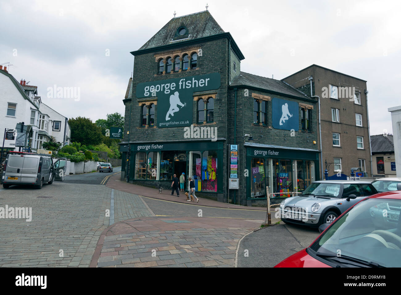 George Fischer Bau Shop Keswick, Cumbria, Lake District National Park, UK, England Stockfoto