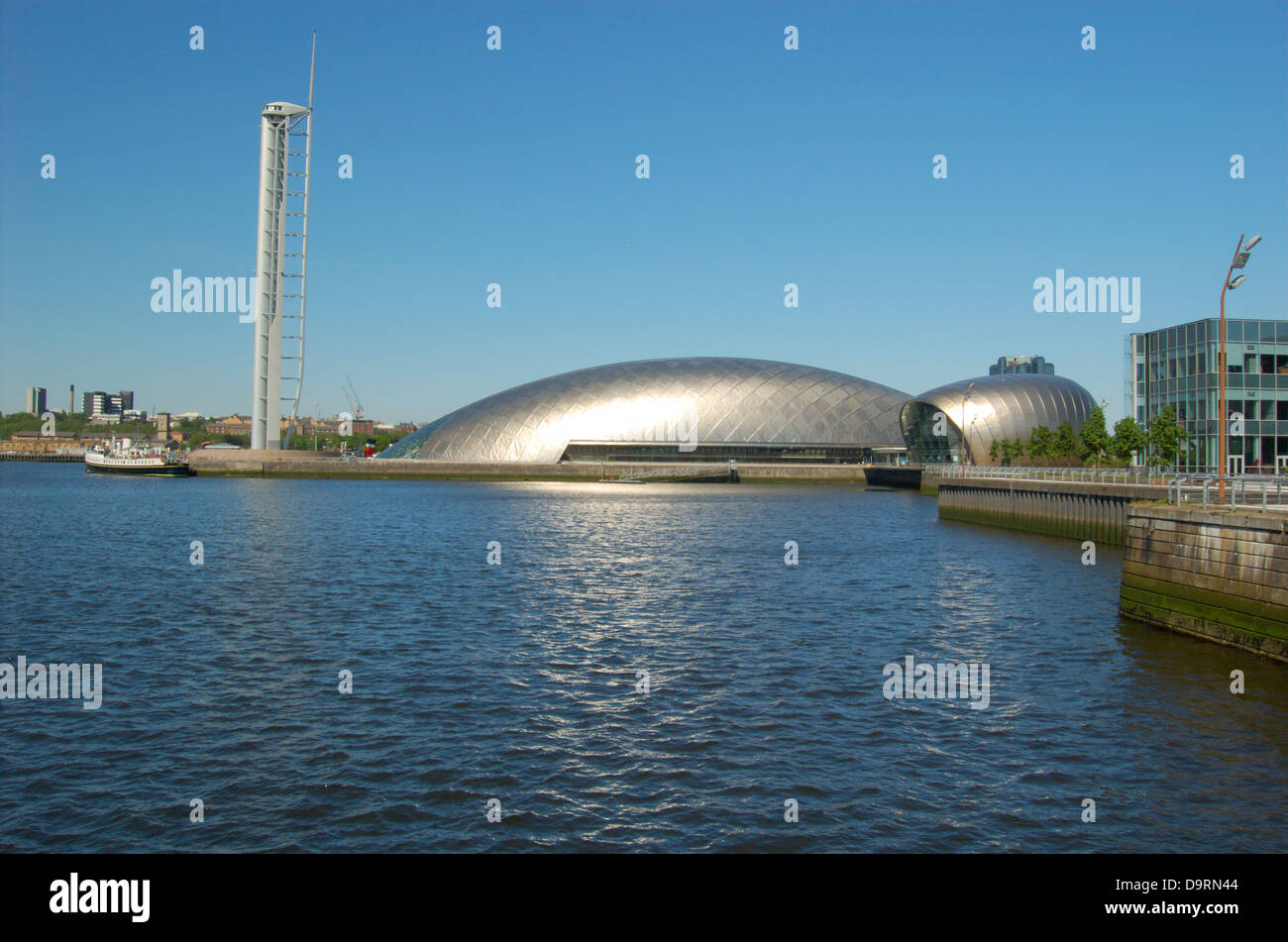 Pacific Quay in Glasgow, Schottland Stockfoto