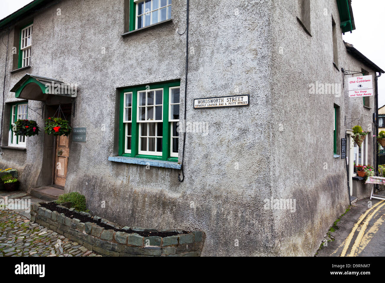 Wordsworth Street Hawkshead, Cumbria, Lake District National Park, UK, England Stockfoto