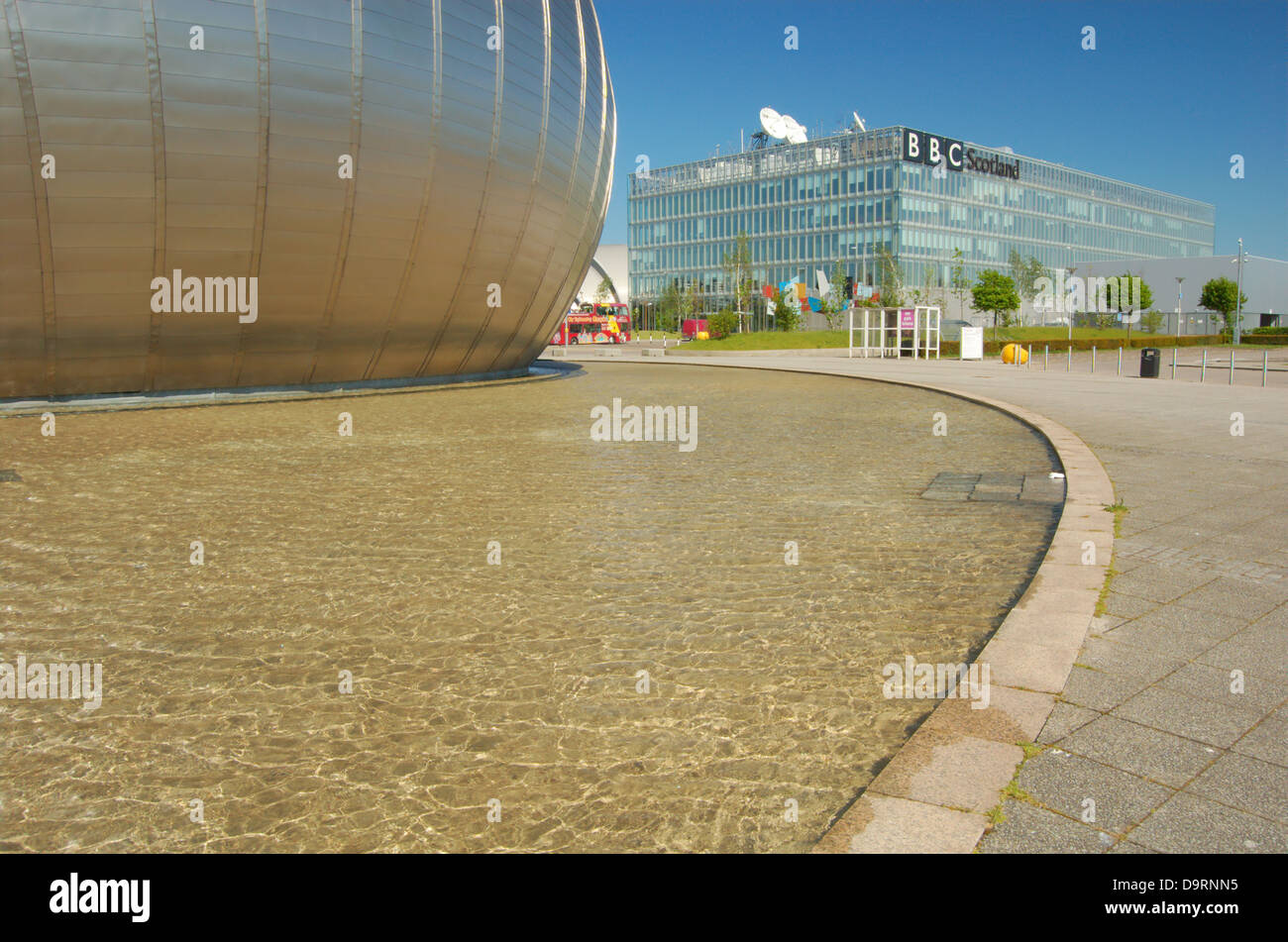 Pacific Quay in Glasgow, Schottland Stockfoto