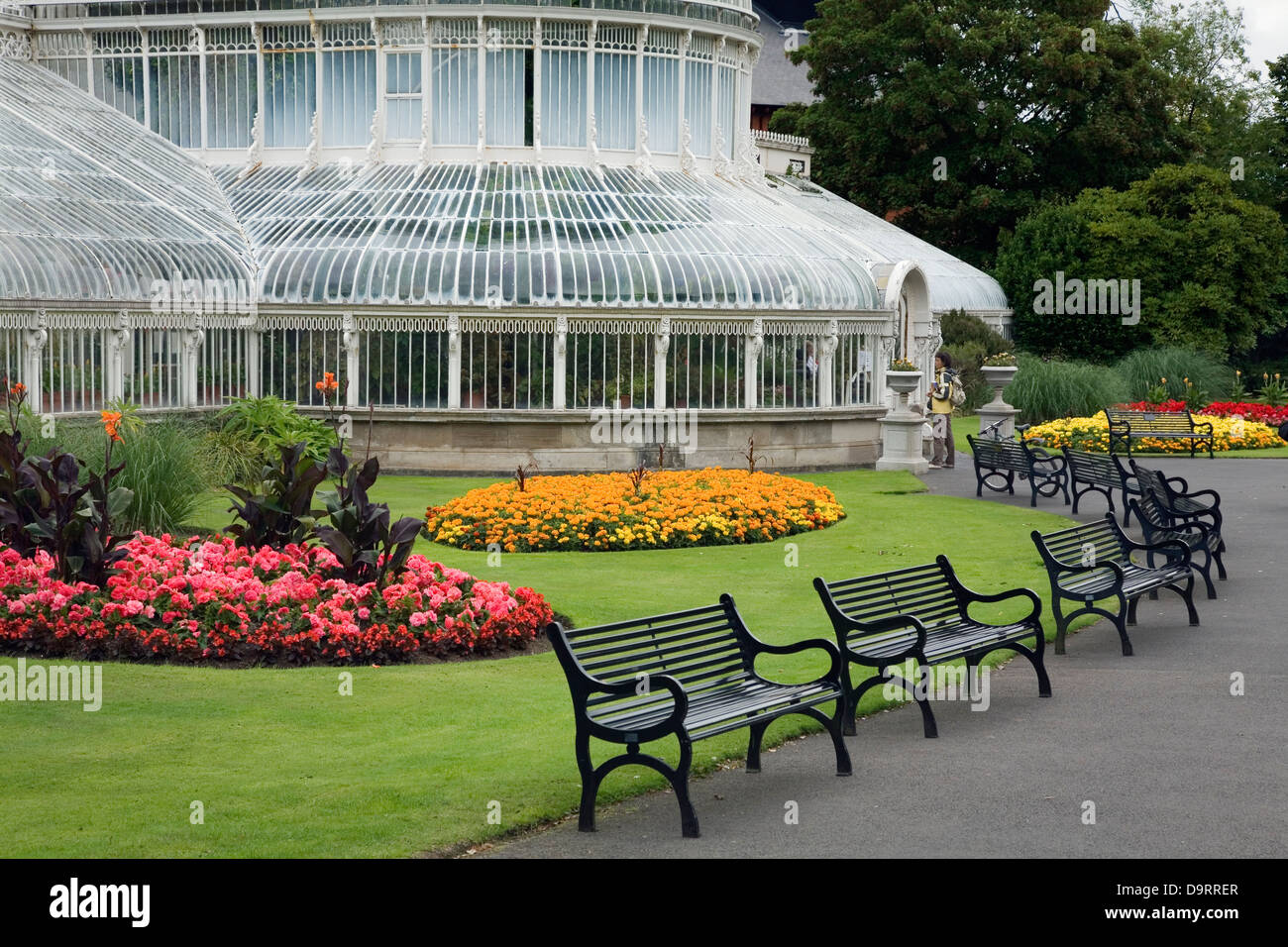 Palmenhaus im Botanischen Garten. Belfast. Nordirland, Vereinigtes