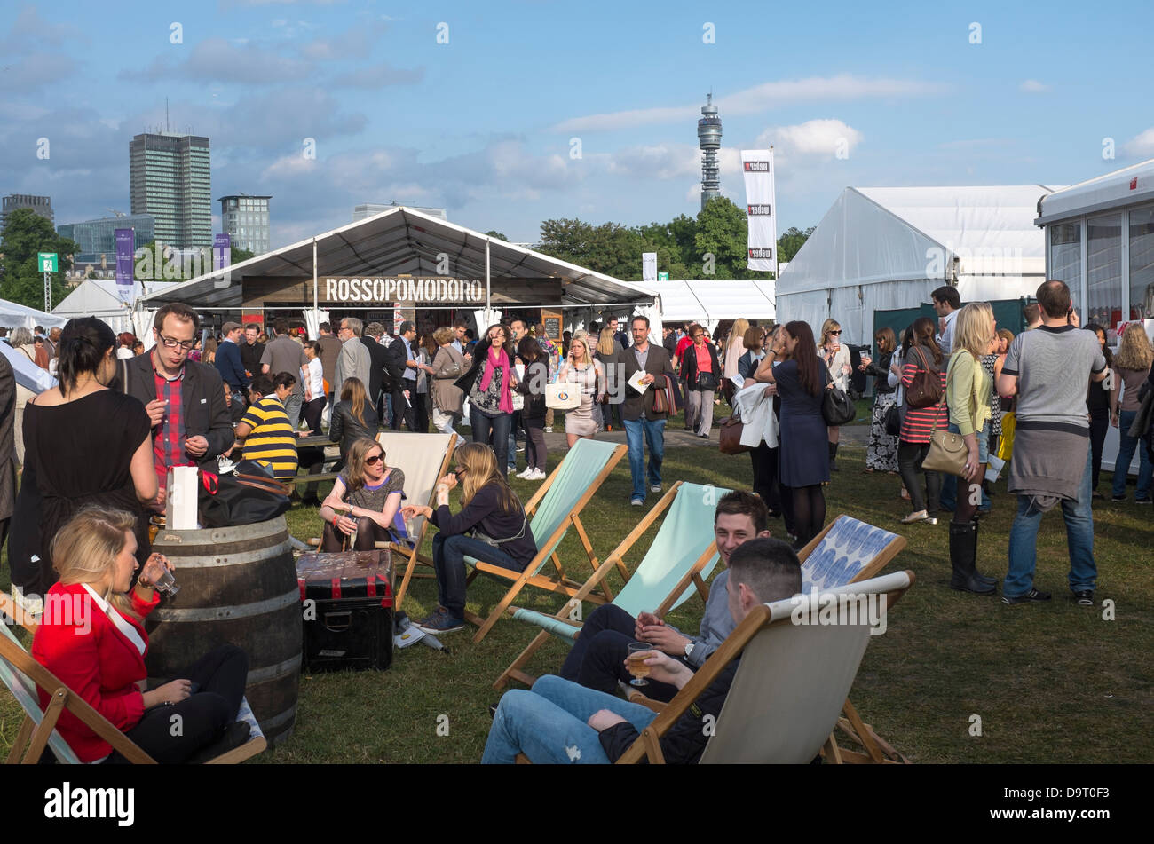 Geschmack London Festival im Regents Park Stockfoto