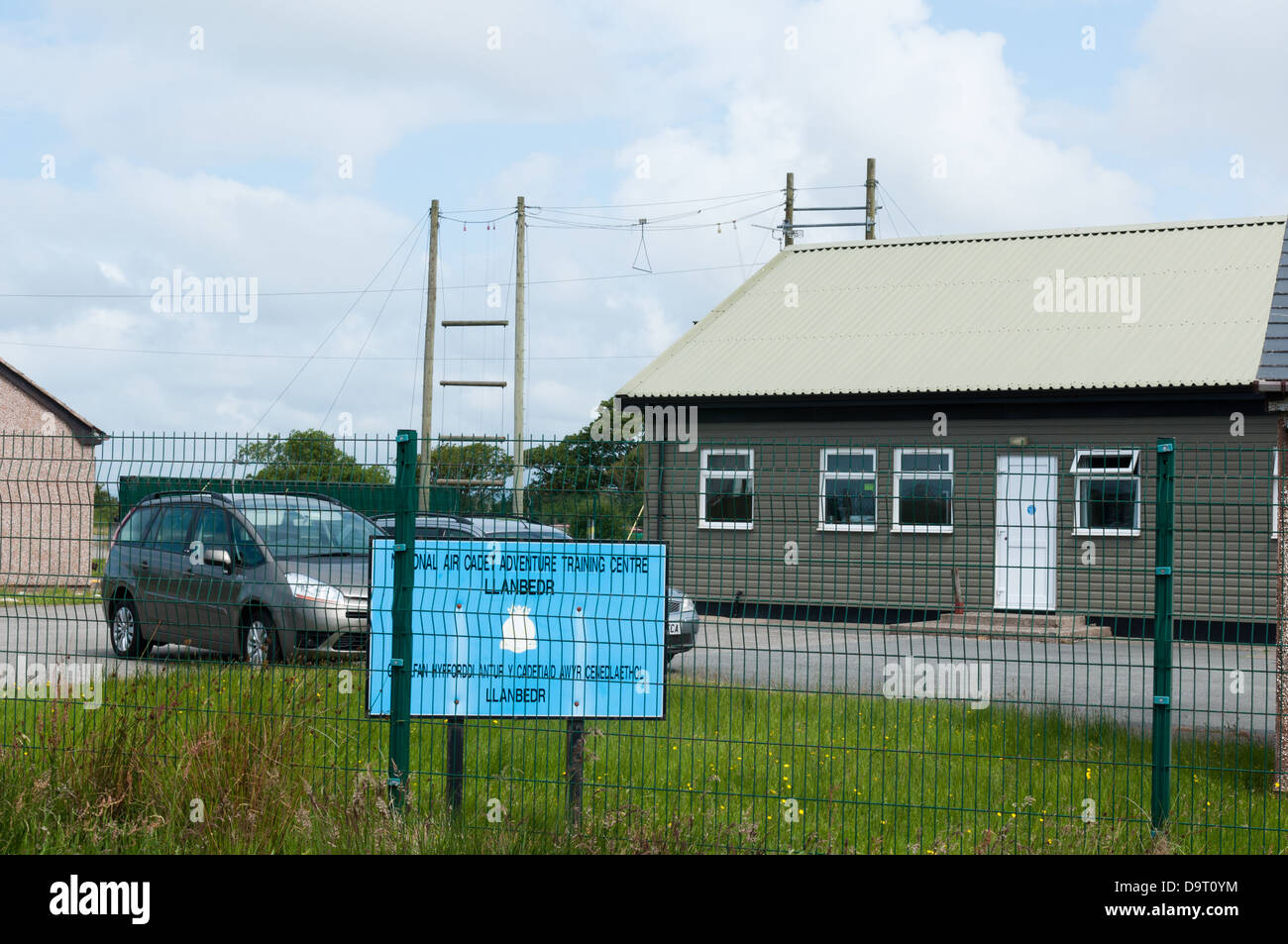Der Veranstaltungsort für Air Cadet Abenteuer Ausbildung bei Llanbedr Flugplatz Stockfoto