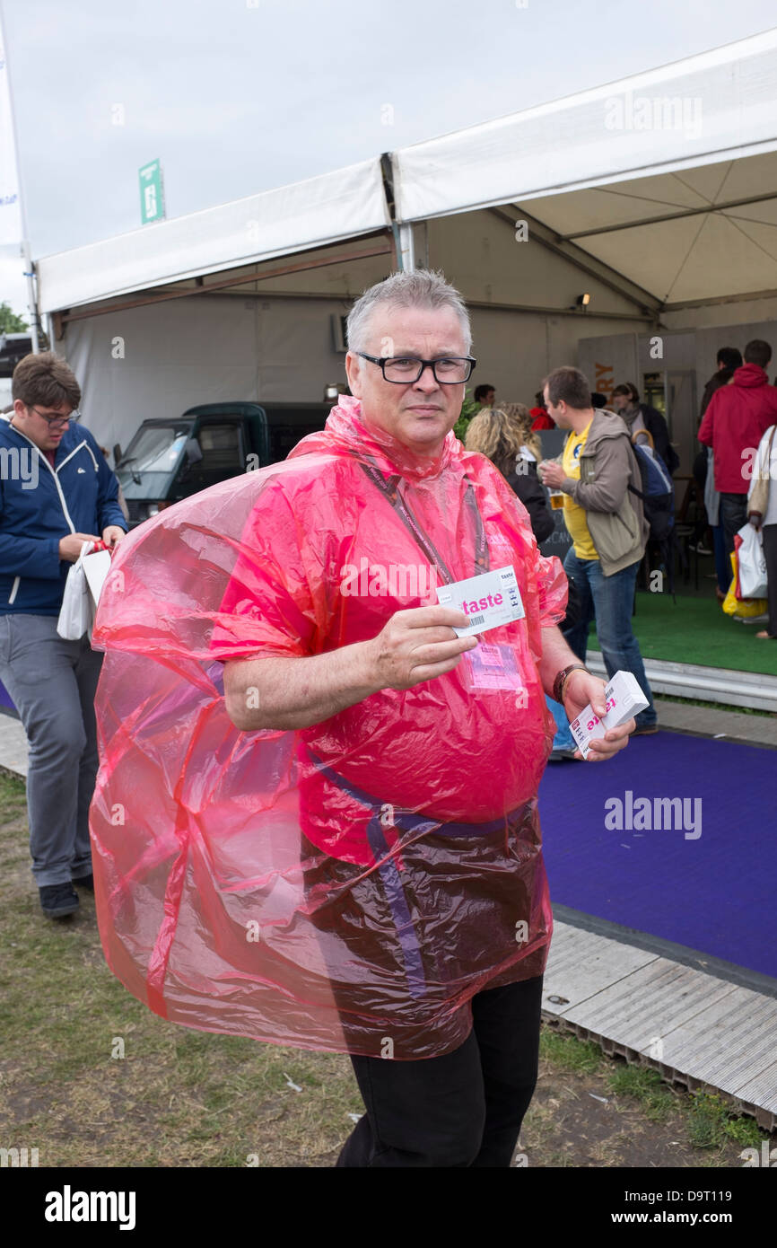 Gutschein-Verkäufer beim Geschmack London Festival im Regents Park Stockfoto