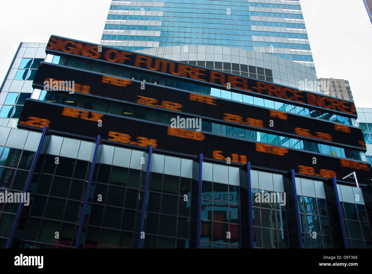 ELEKTRONISCHE BÖRSENKURS TICKER ANZEIGEN MANHATTAN NEW YORK CITY USA Stockfoto