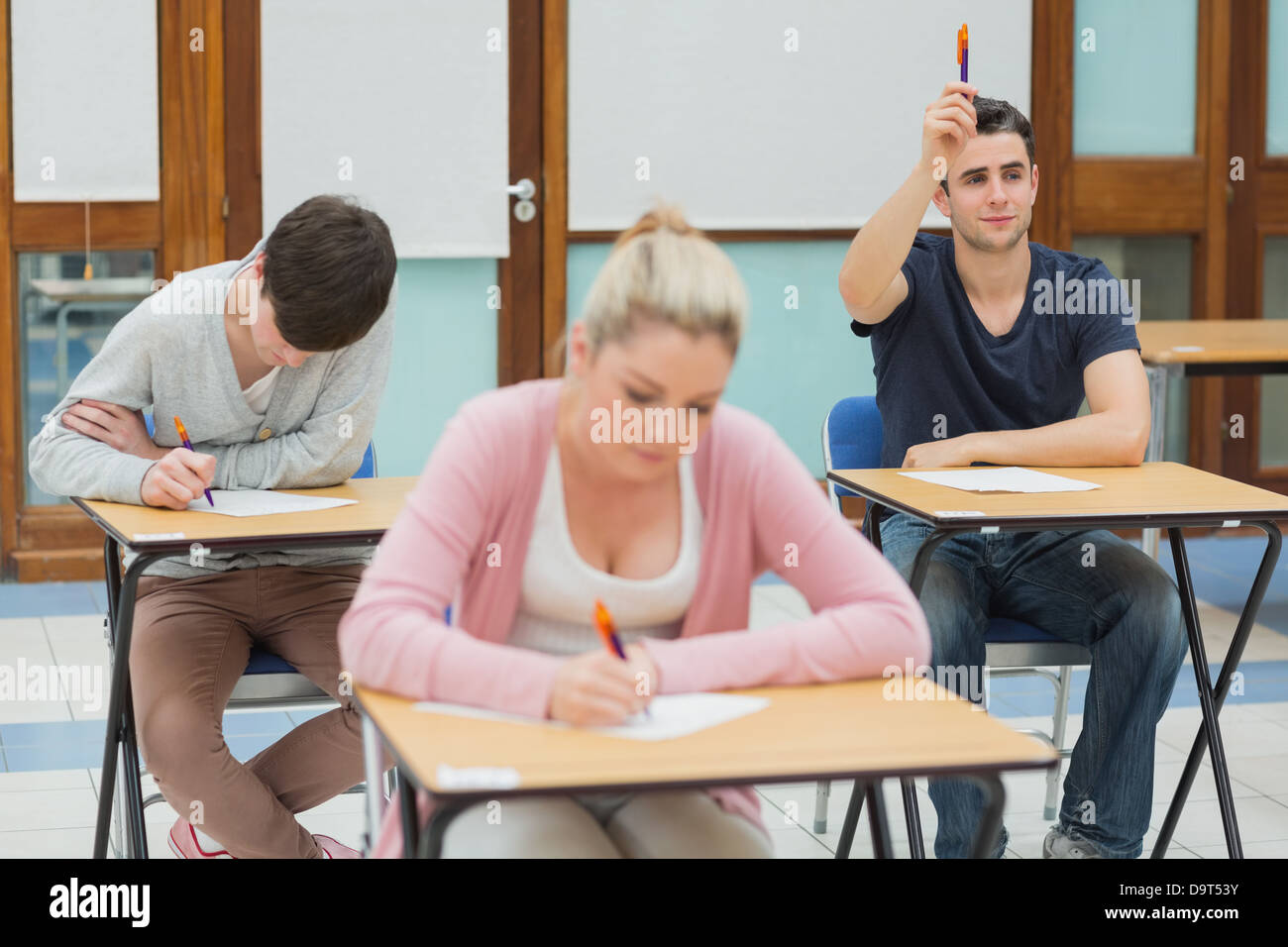 Student Klasse Frage wollen Stockfoto