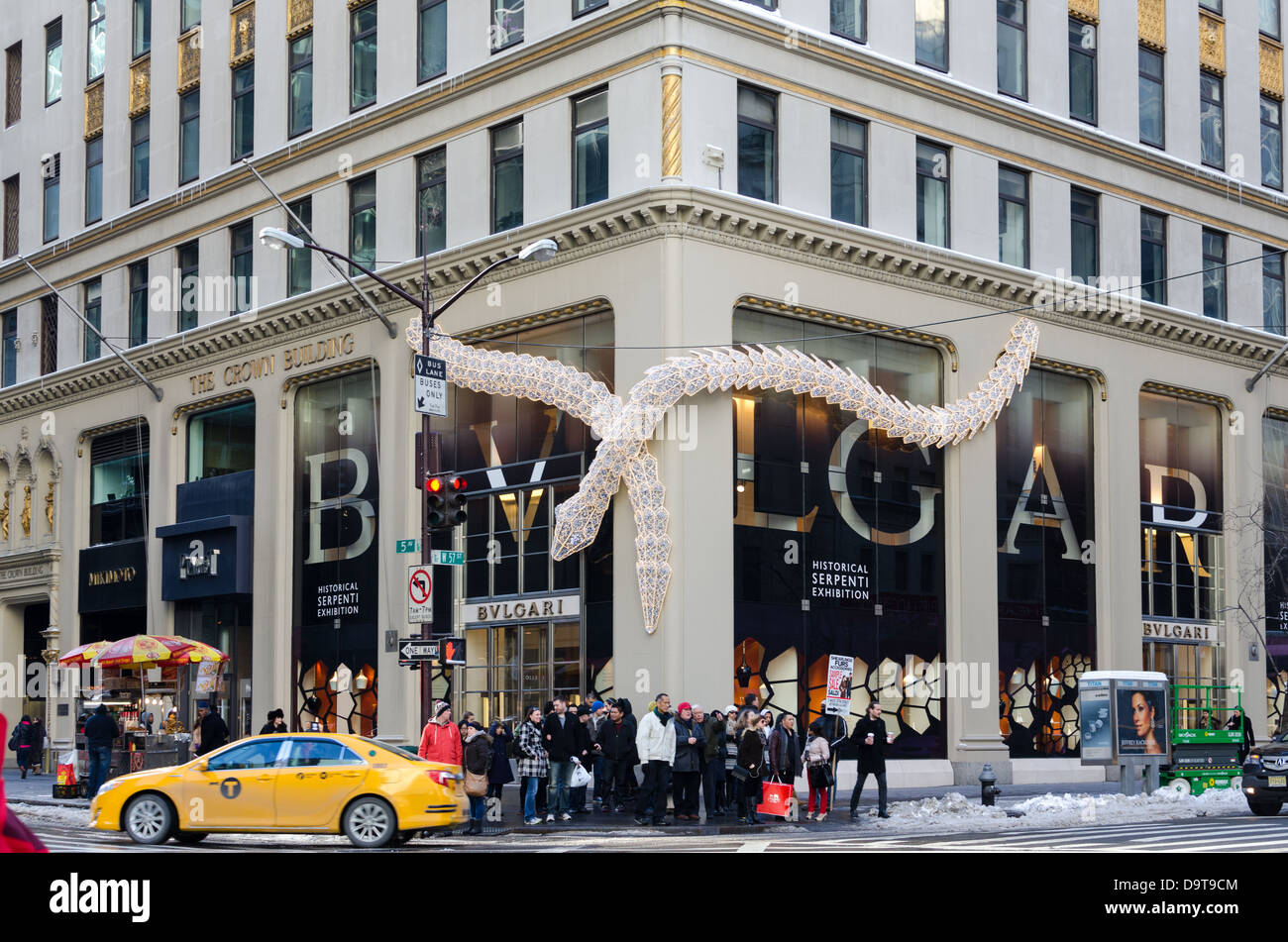 Bvlgari-Store auf der Madison Avenue, New York Stockfoto