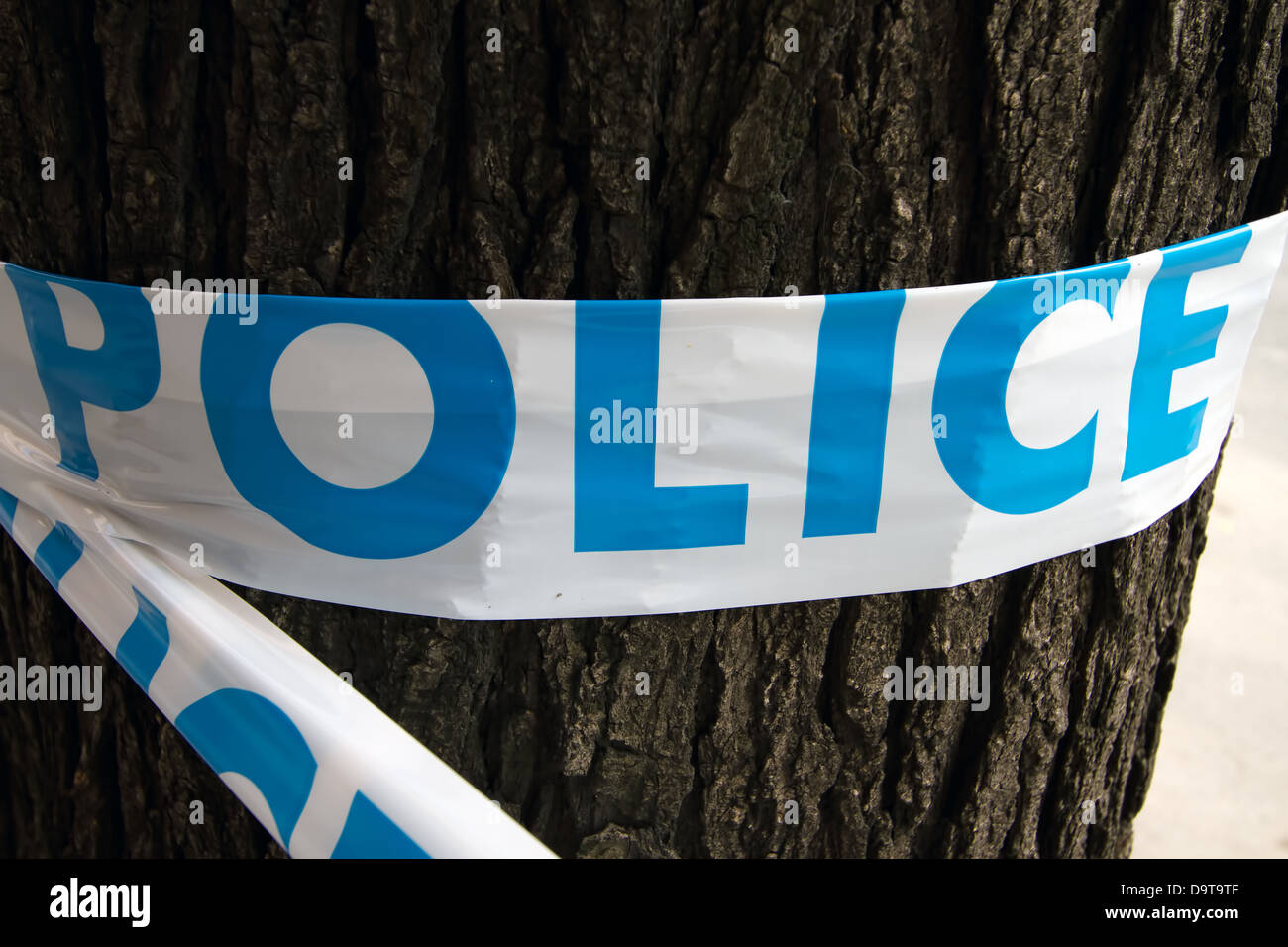 Polizei geschlossen Bereich in Budapest Ungarn Stockfoto