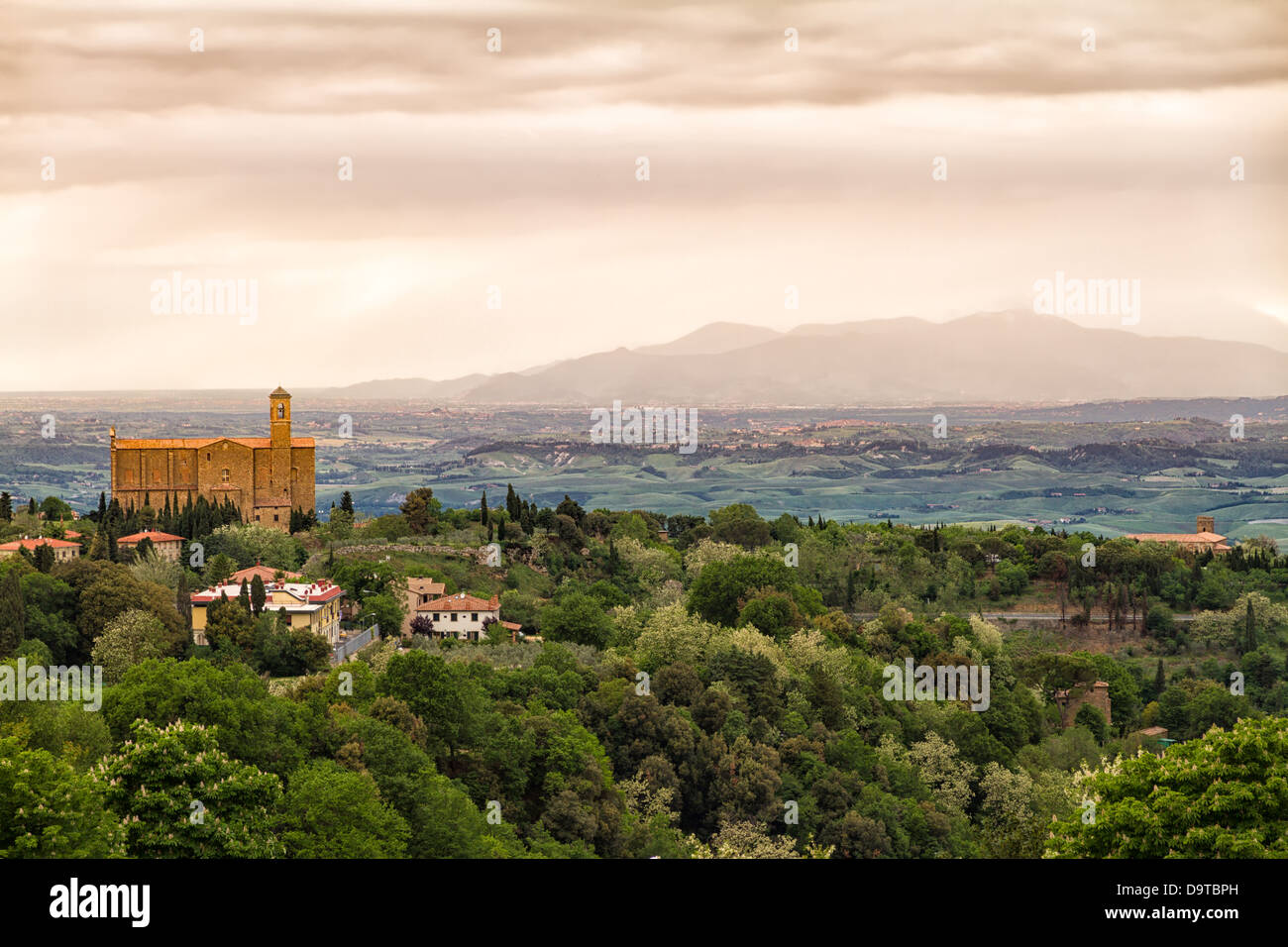 Landschaft um Volterra, Toskana, Italien Stockfoto