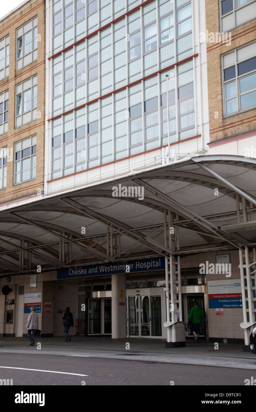 Chelsea und Westminster Krankenhaus auf der Fulham Road - London-UK Stockfoto