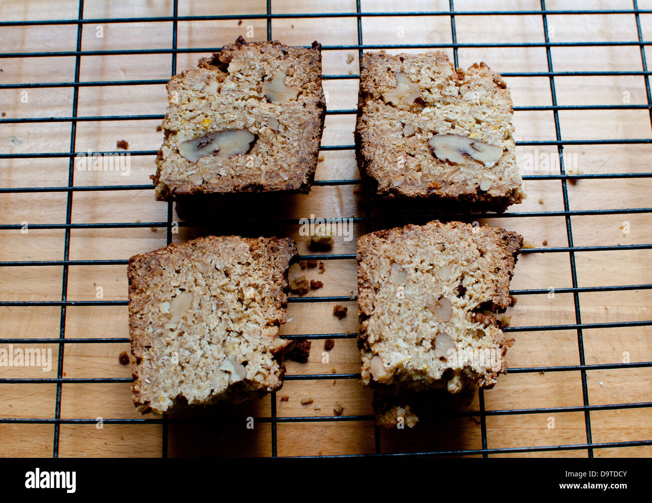 Pfannkuchen auf Backblech rack Stockfoto