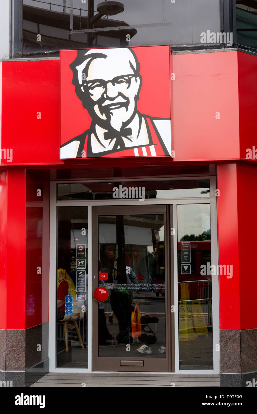 Kentucky Fried Chicken, KFC, Bromley High Street, South London. Stockfoto