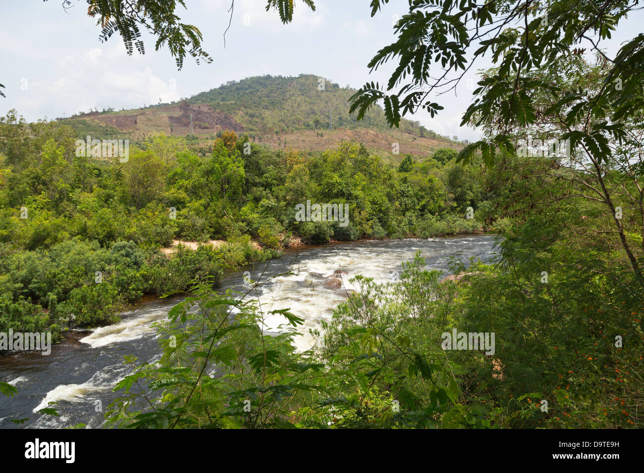 Die Teuk Chhou Stromschnellen in der Provinz Kampot, Kambodscha Stockfoto