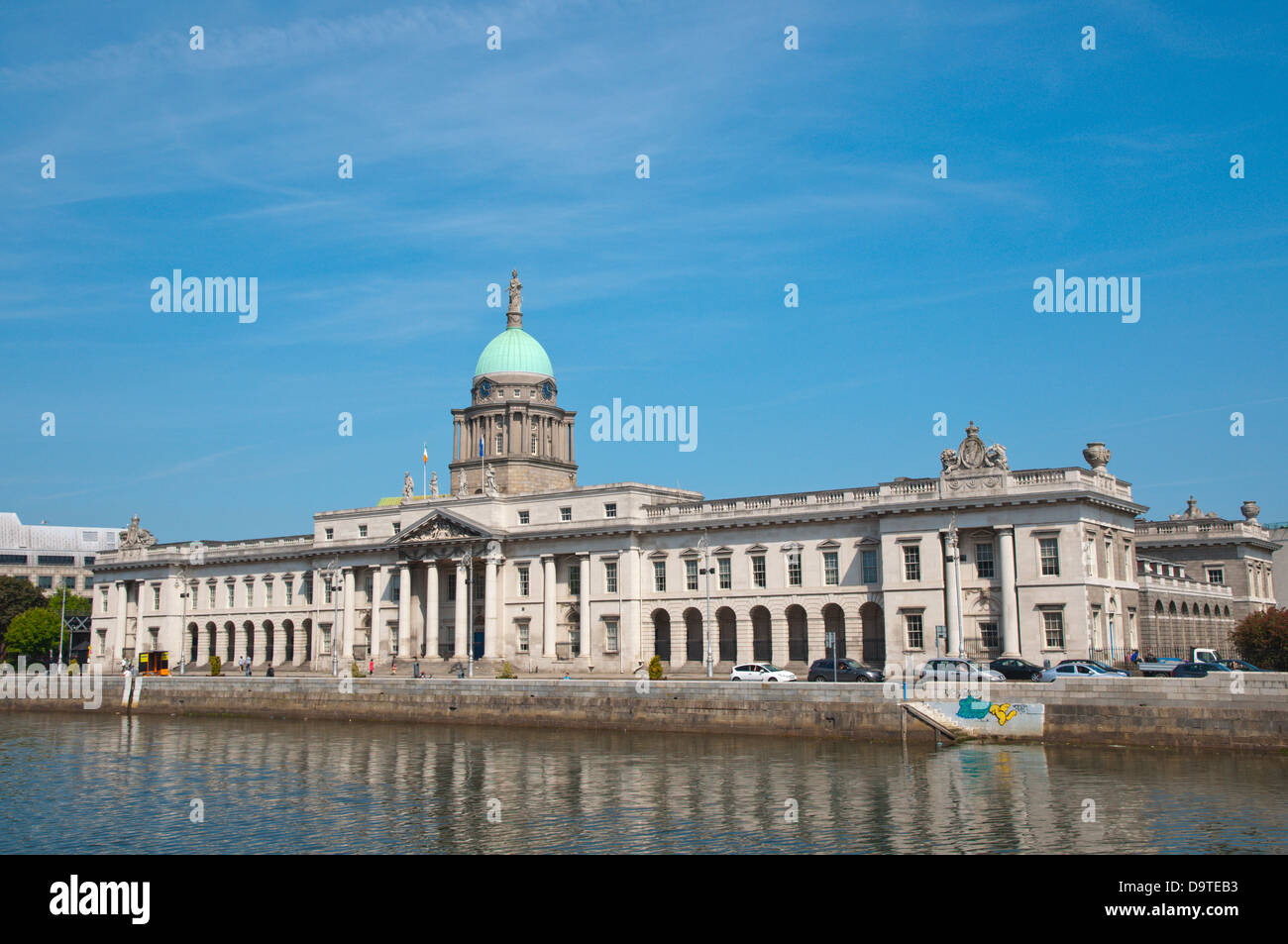 Dublin Irland Europa Custom House (1791 Stockfotografie