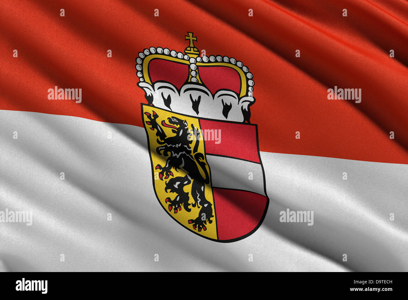 Flaggenmeer Salzburg Flagge – Mit Wappen, 90x150 Cm, 80 G/m² Polyester, Mit Metallösen