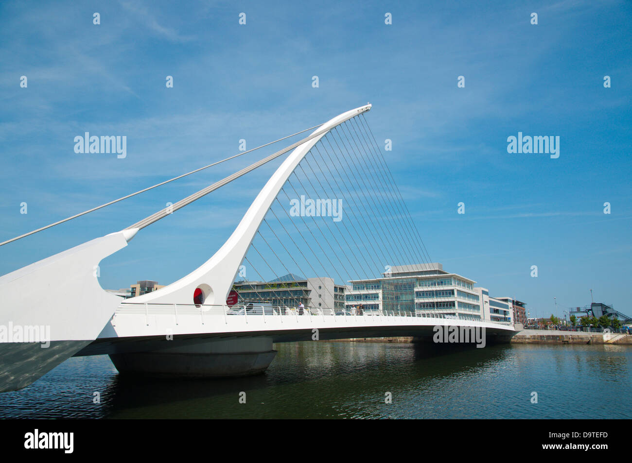 Samuel Beckett Bridge (2009) Docklands ehemaligen Hafengebiet vom Fluss Liffey Dublin Irland Mitteleuropa Stockfoto
