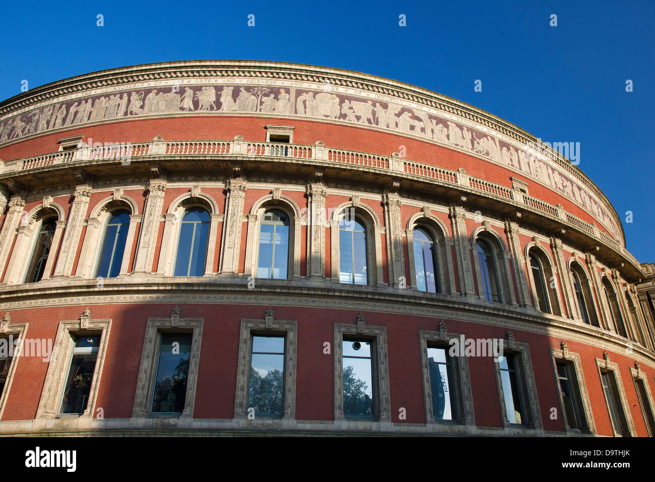 Außen von der Royal Albert Hall Architektur, Kensington, London, UK Stockfoto