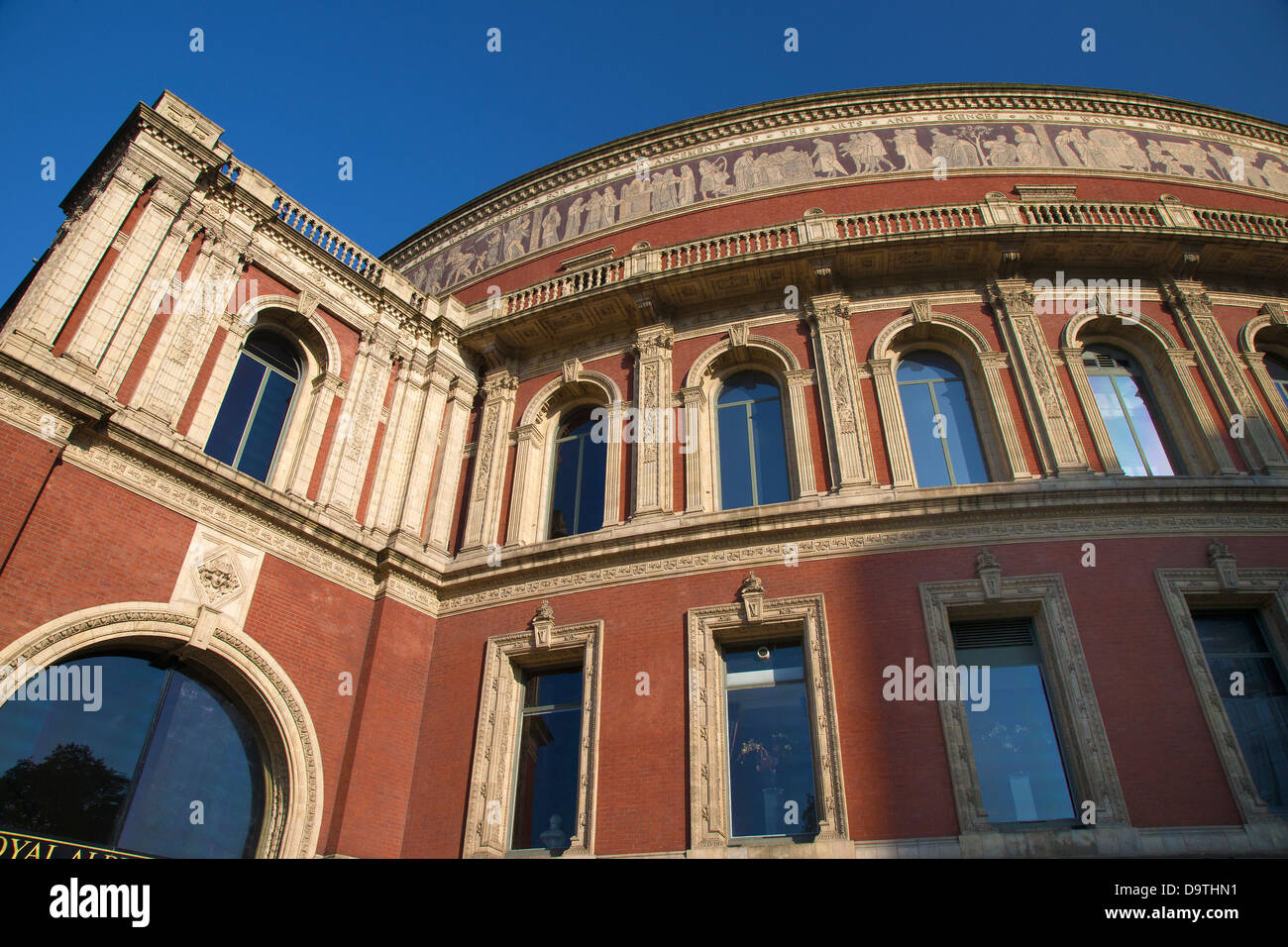 Außen von der Royal Albert Hall Architektur, Kensington, London, UK Stockfoto