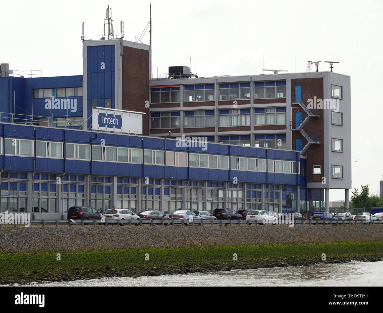Imtech, die Gebäude im Hafen von Rotterdam, die Niederlande. Stockfoto