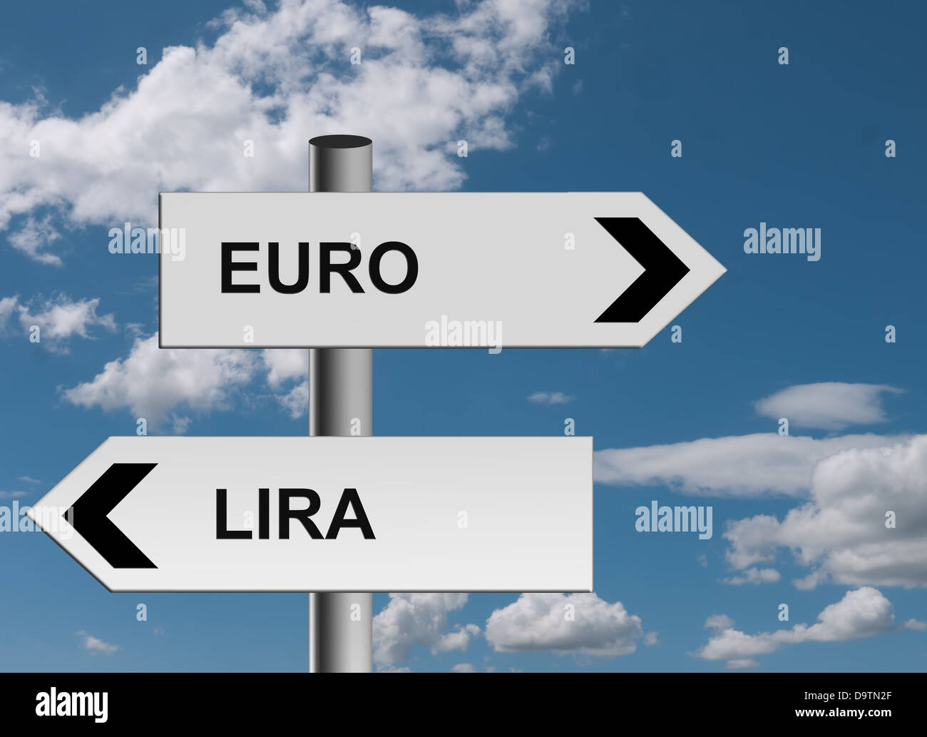 Euro-Politik - Italien Stockfoto