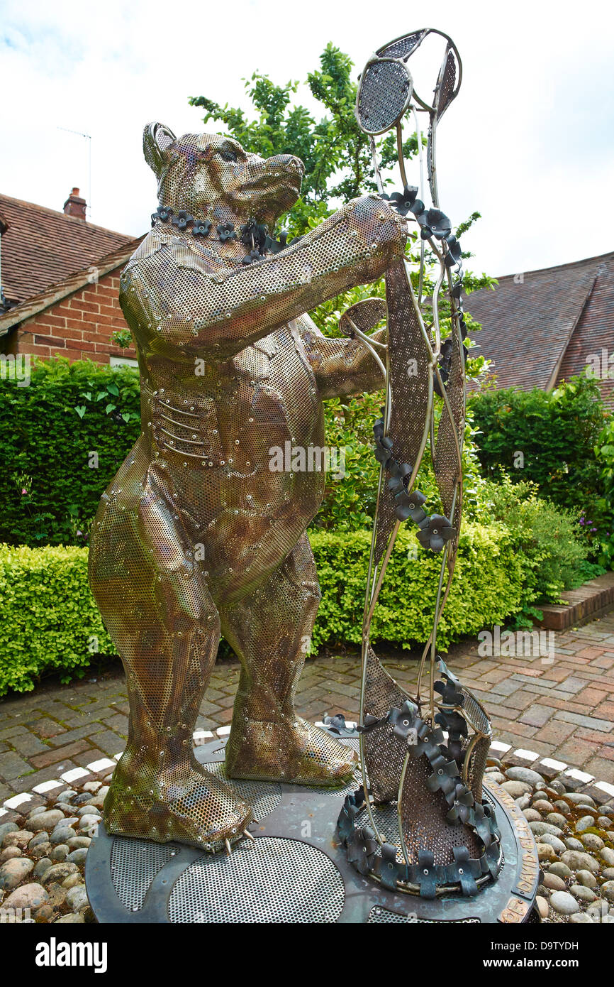 Der Bär und das unregelmäßige Personal Emblem des Warwick von Rachel Higgins Lord Leycester Hospital Warwick UK Stockfoto