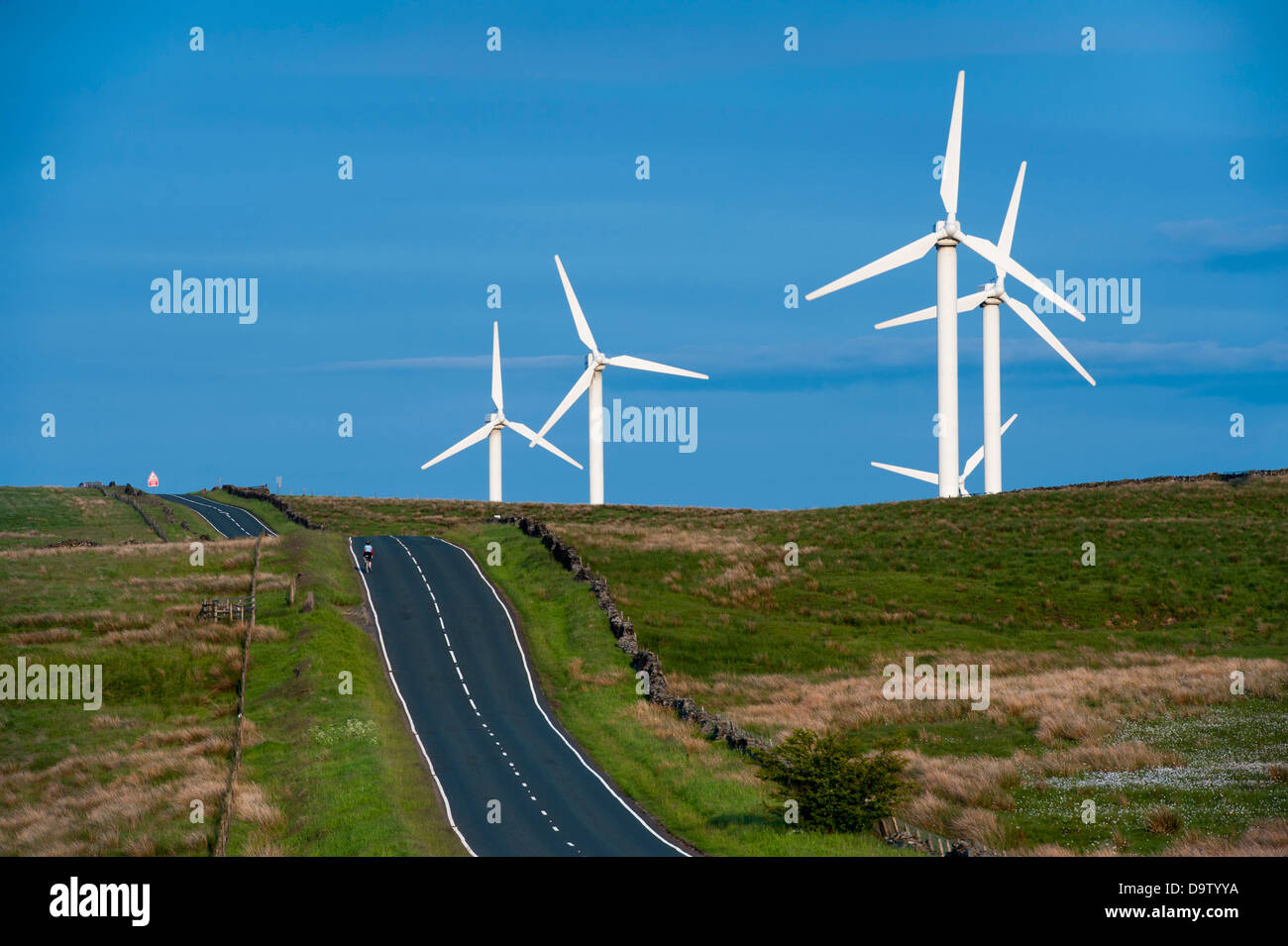 Kohle-Clough inshore Wind farm Burnley, Lancashire, England, uk Stockfoto