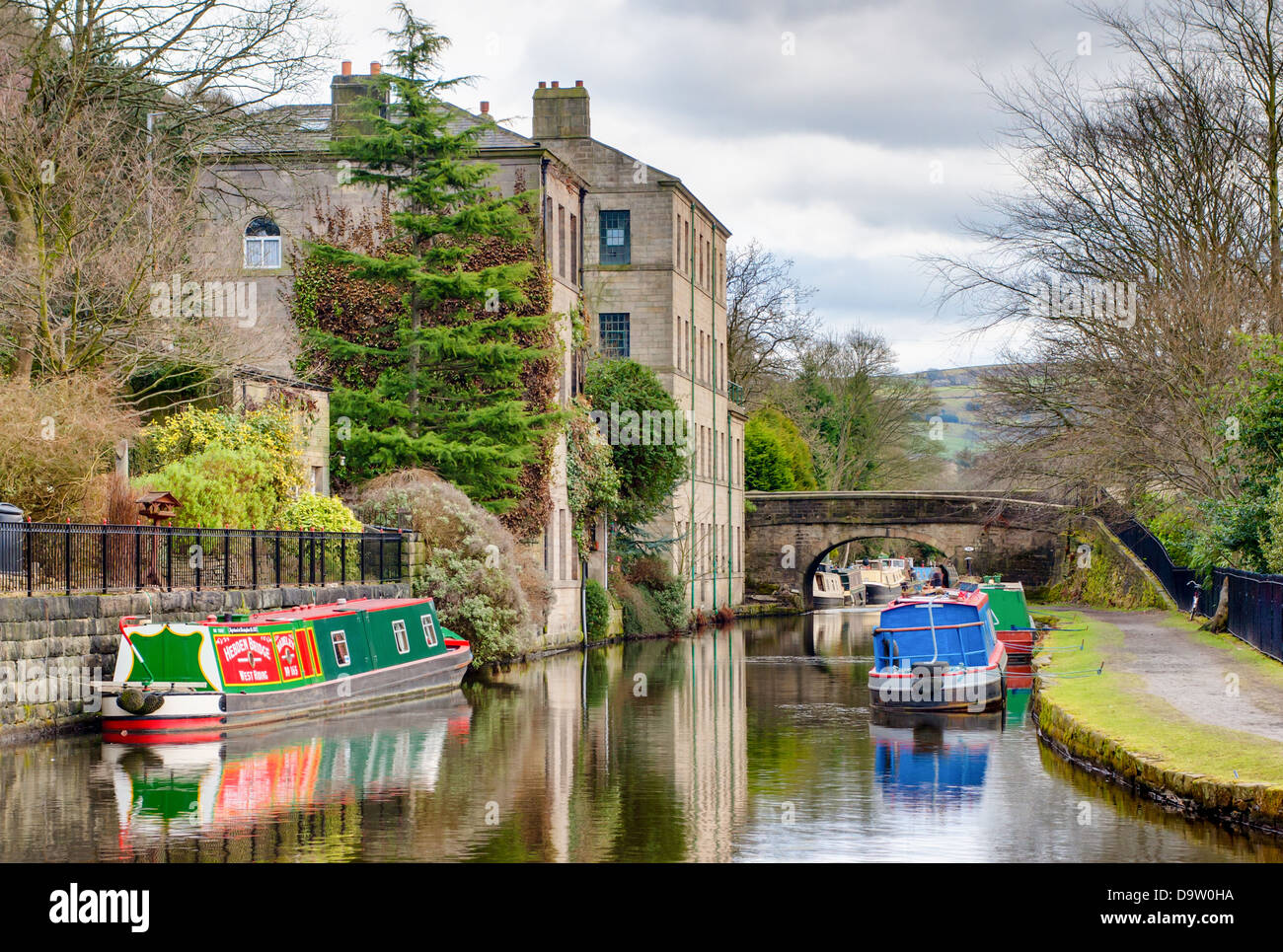 Die Rochdale Kanal Hebden Bridge, West Yorkshire Stockfoto