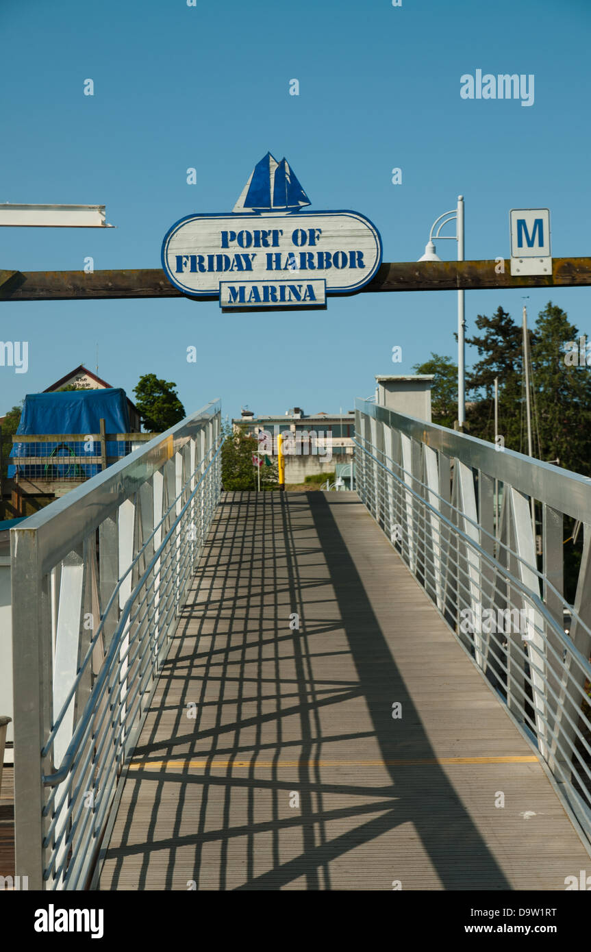 Friday Harbor, San Juan Islands, US-Bundesstaat Washington. Stockfoto