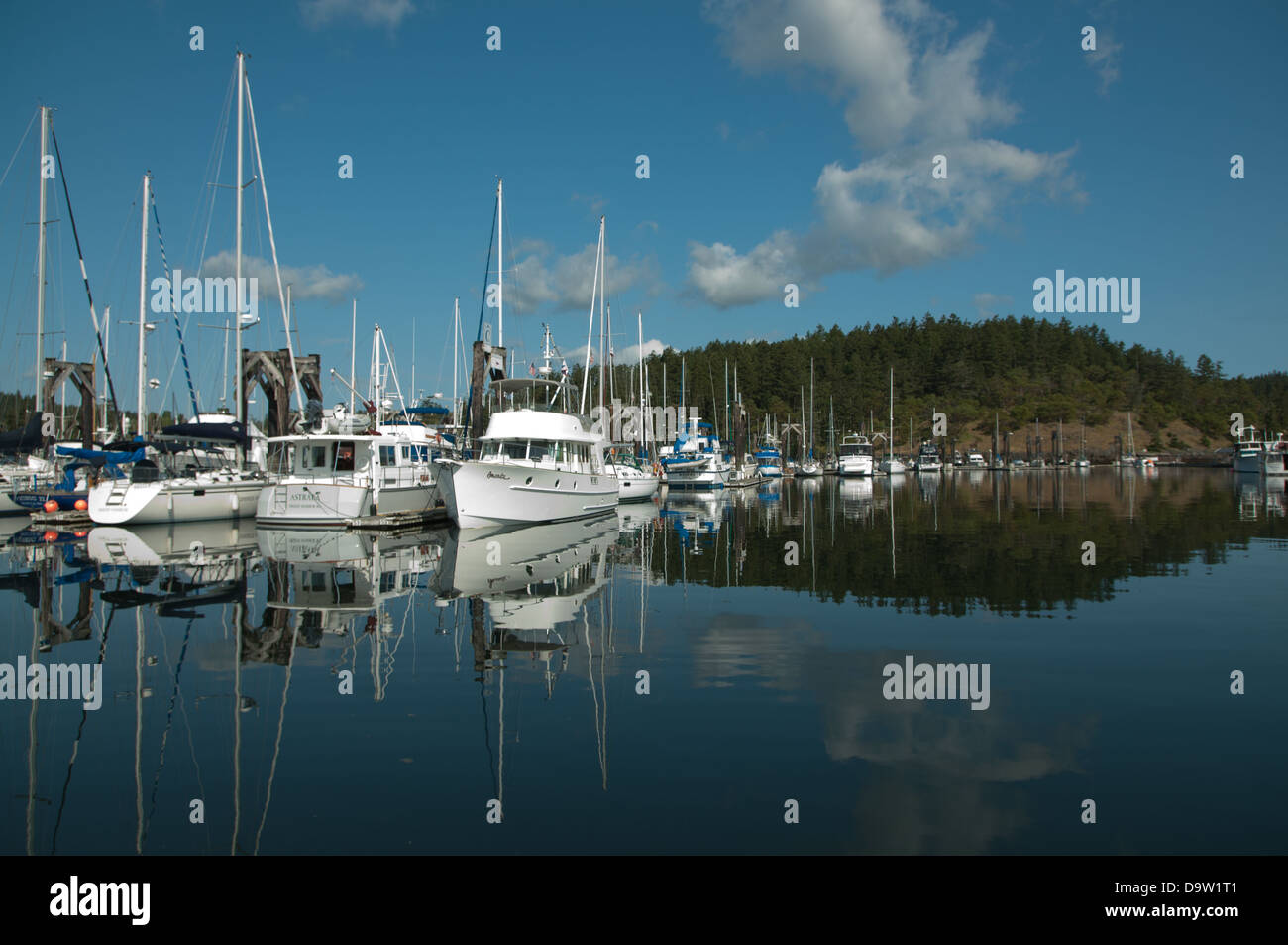 Friday Harbor, San Juan Islands, US-Bundesstaat Washington. Stockfoto