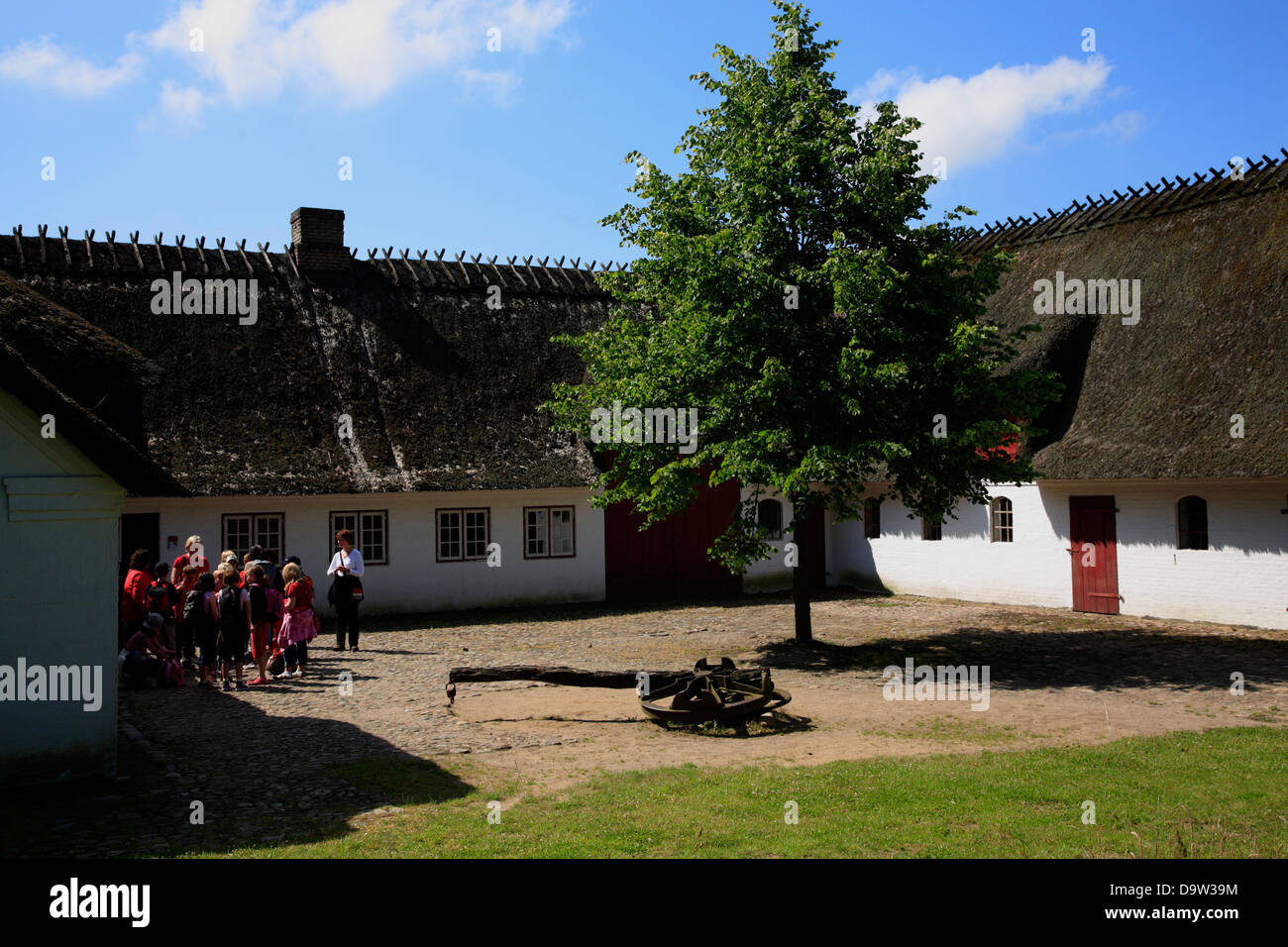 Typischen strohgedeckten Haus am OpenAir Museum Molfsee in der Nähe