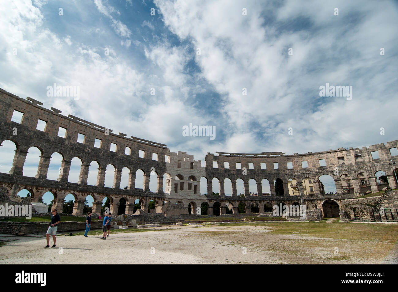 Arena in pula Stockfoto