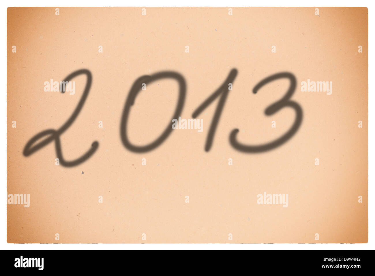 2013 alte Jahr orange Hintergrund Stockfoto