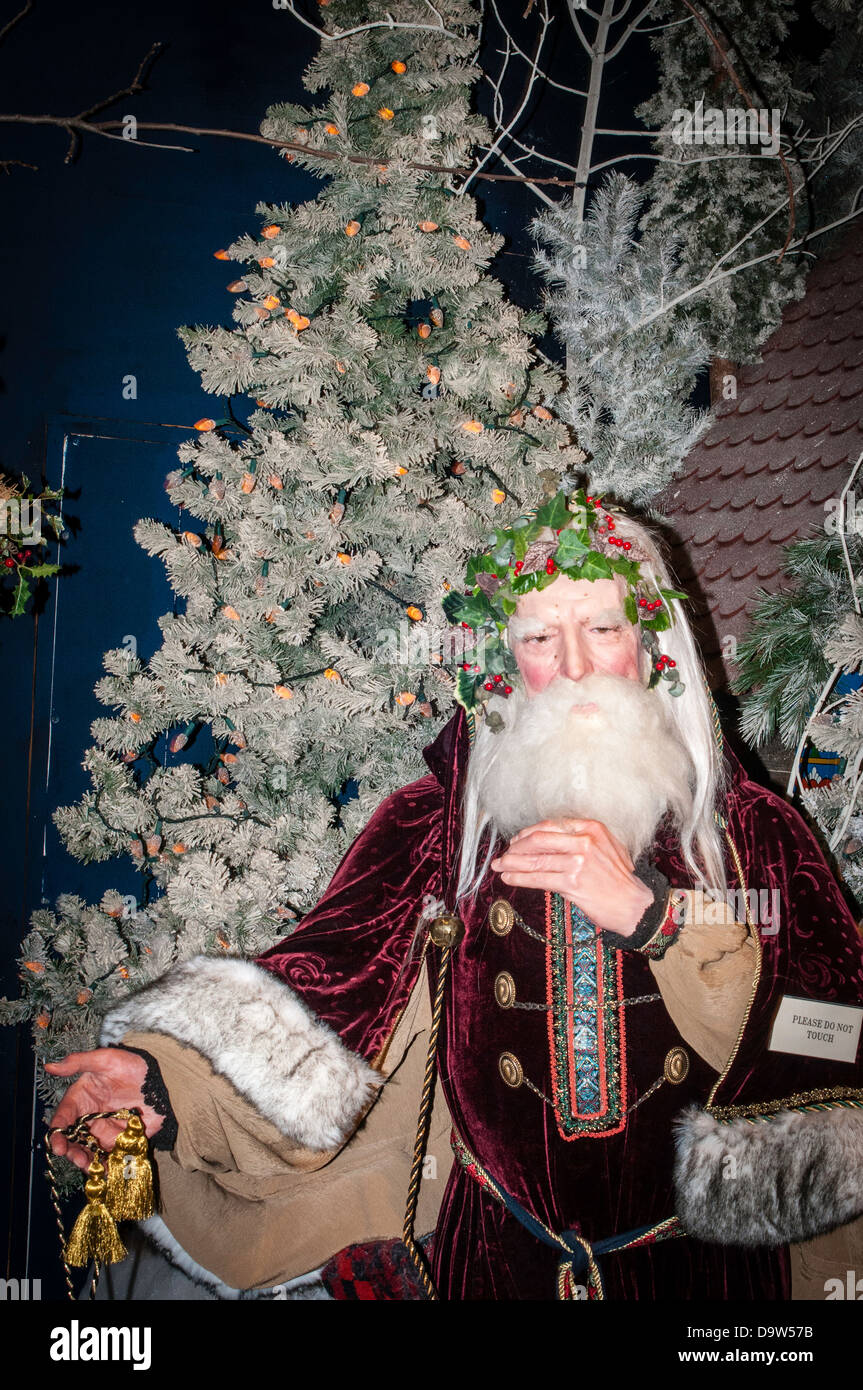 NATIONAL CENTER WEIHNACHTSMUSEUM, Lancaster, PA. Funktionen lebensgroße Setups Weihnachts-Geschichten und Charakteren. Stockfoto