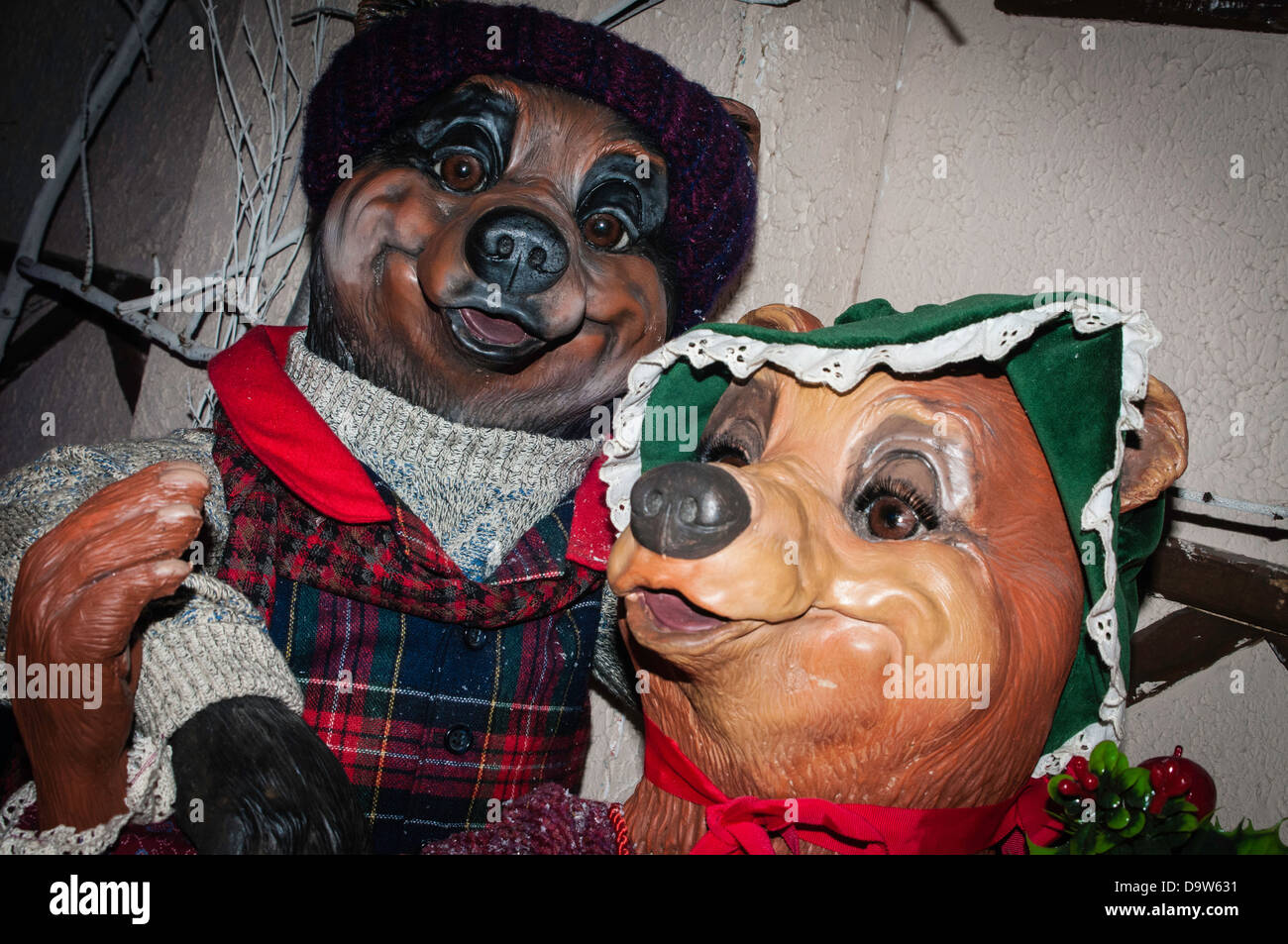 NATIONAL CENTER WEIHNACHTSMUSEUM, Lancaster, PA. Funktionen lebensgroße Setups Weihnachts-Geschichten und Charakteren. Stockfoto