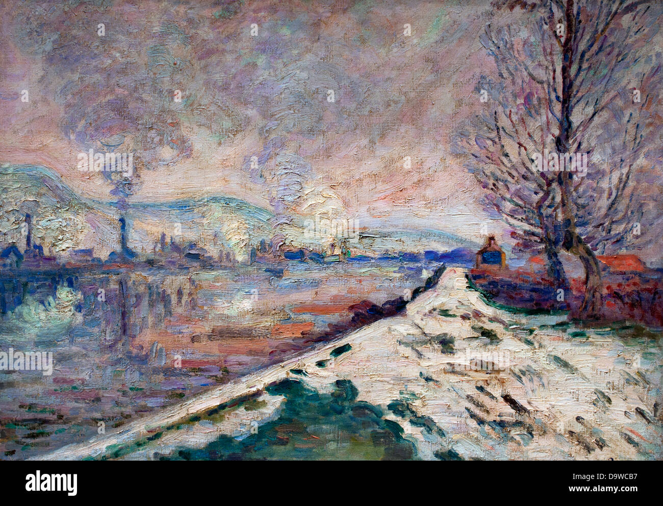 Neige Fondante ein Rouen - Schneeschmelze in Rouen 1900 Armand Guillaumin 1841-1927 Frankreich Stockfoto