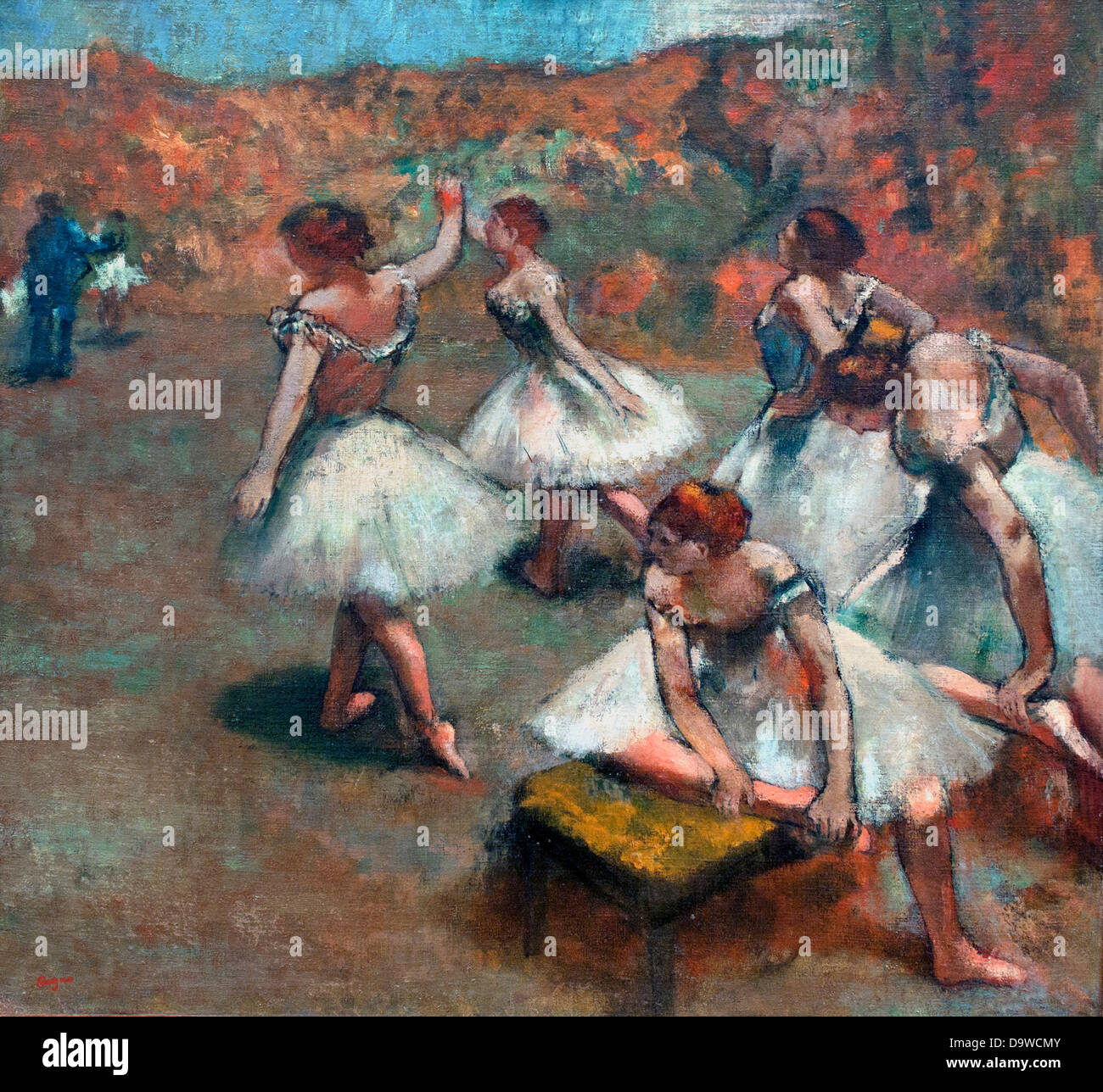 Tänzer auf der Bühne - Danseuses Sur la Szene 1889 Edgar Degas 1834-1917 Frankreich Stockfoto