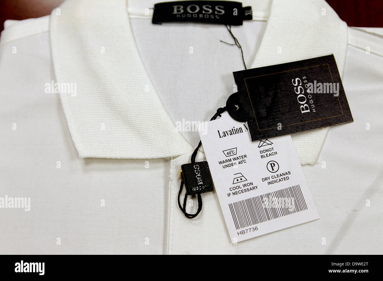 Gefälschte Hugo Boss Golf-Shirt Stockfotografie - Alamy