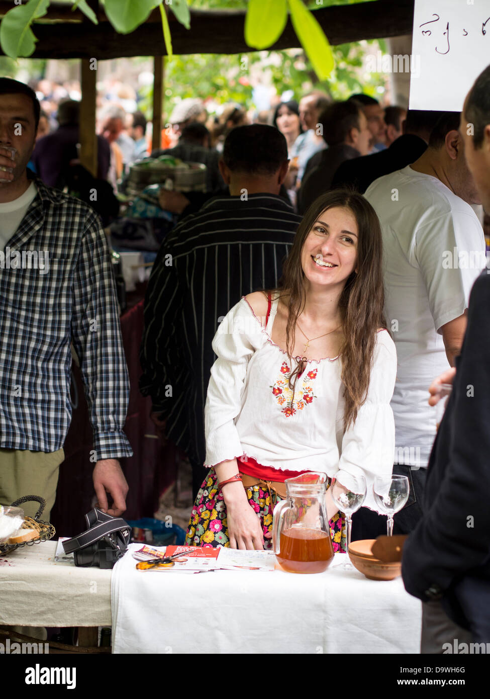 Jährliche junger Wein Festival in Tiflis, Georgien. Stockfoto