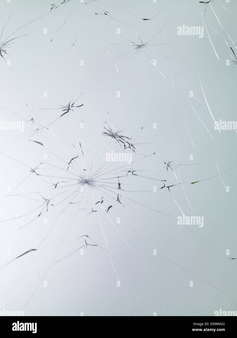 Zerbrochenes Glas Stockfoto