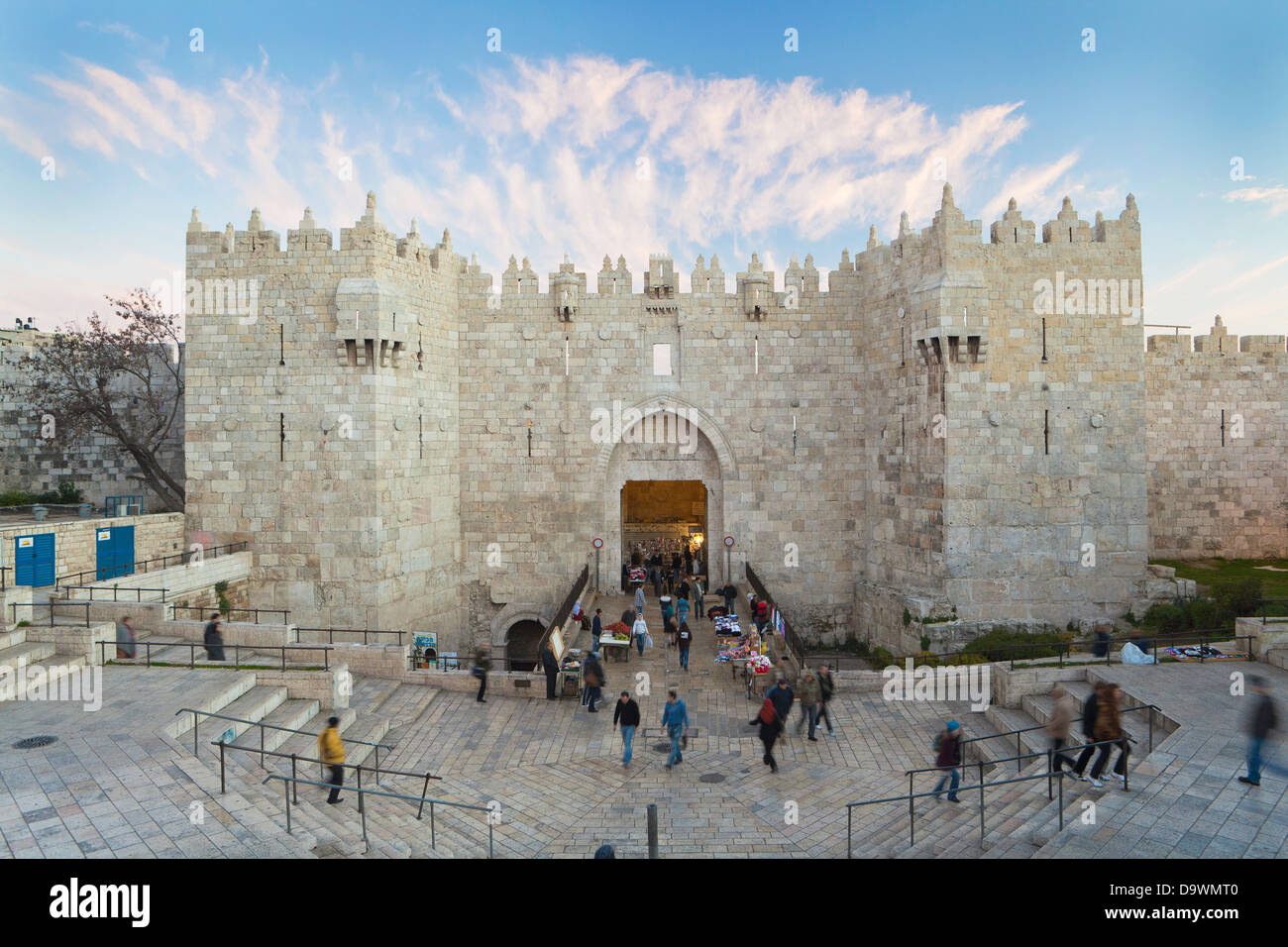 Naher Osten, Israel, Jerusalem, die Altstadt, Damaskus-Tor Stockfoto