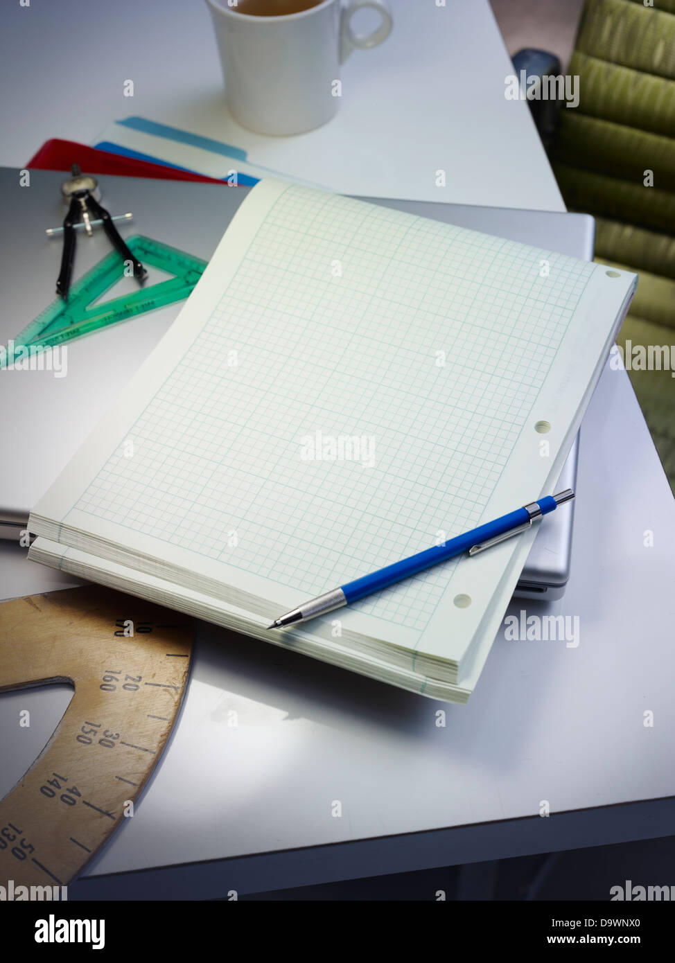 Architekt-Tischplatte Stockfoto