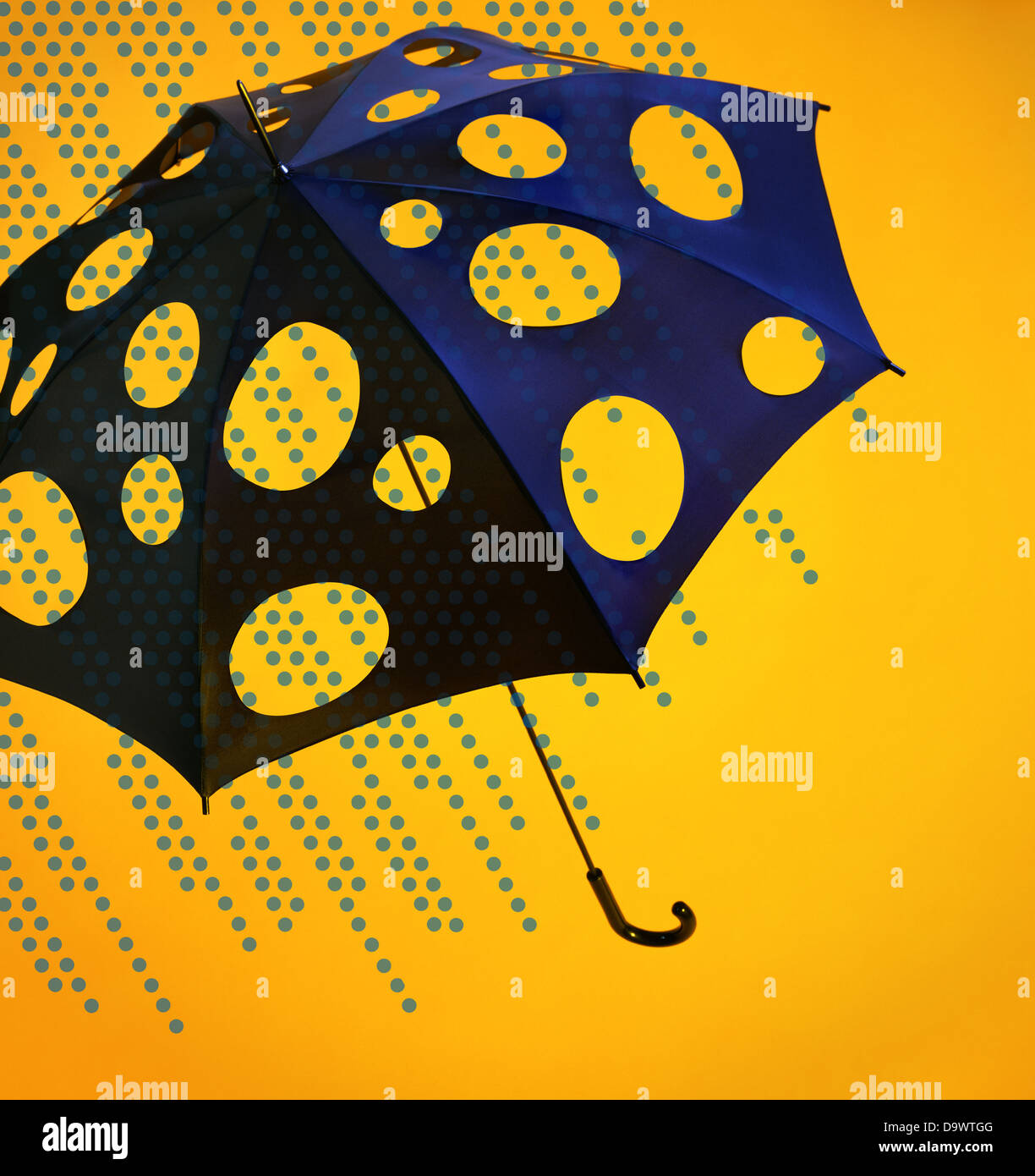Lichtenstein-Regenschirm Stockfoto