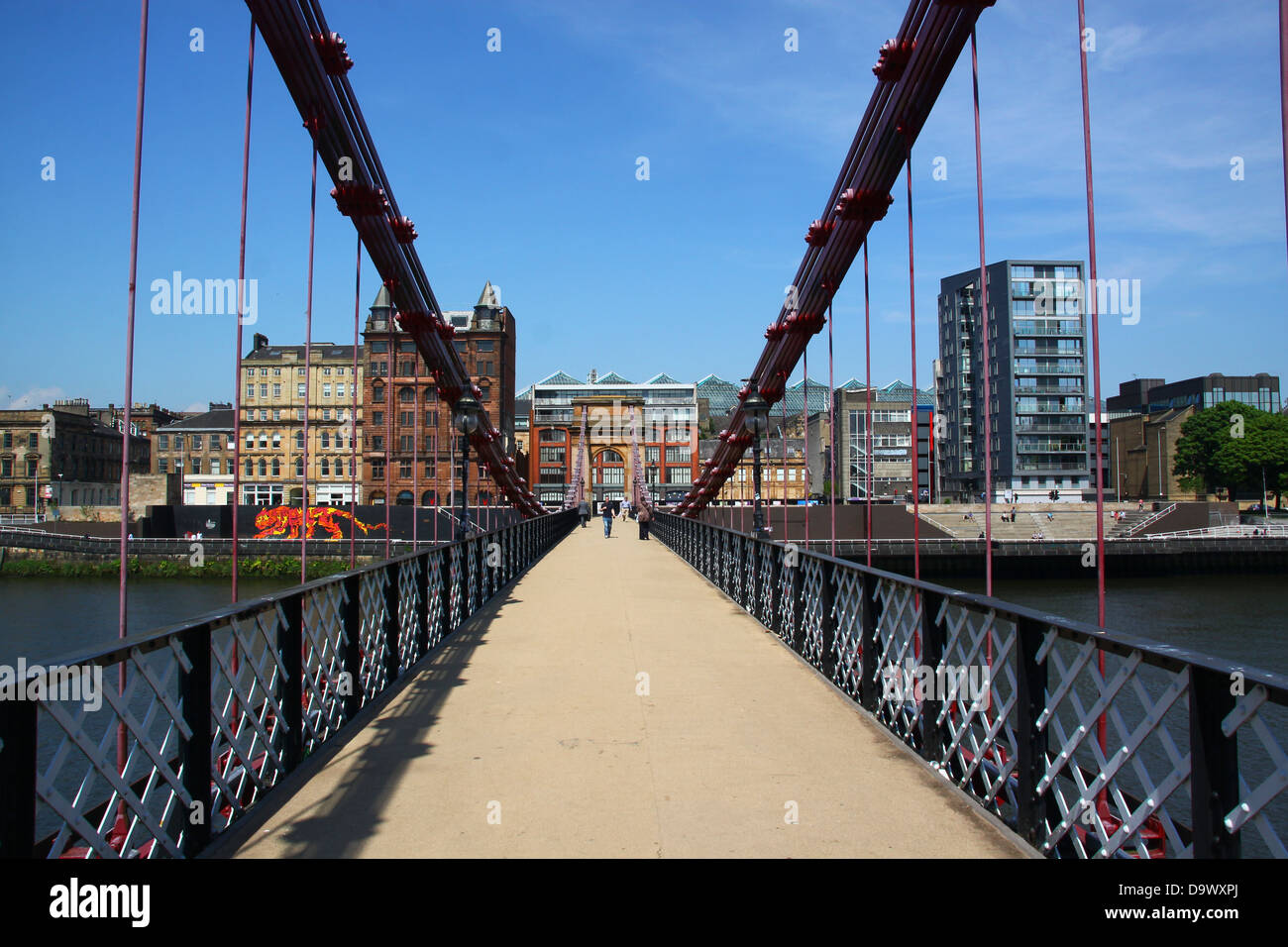 South Portland Street Hängebrücke Glasgow - 1853 George Martin Stockfoto